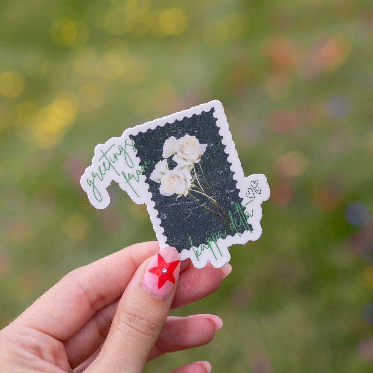 Kappa Delta Greek Letter Window Decal - Officially Licensed Sorority Sticker Approximately 2 Inches