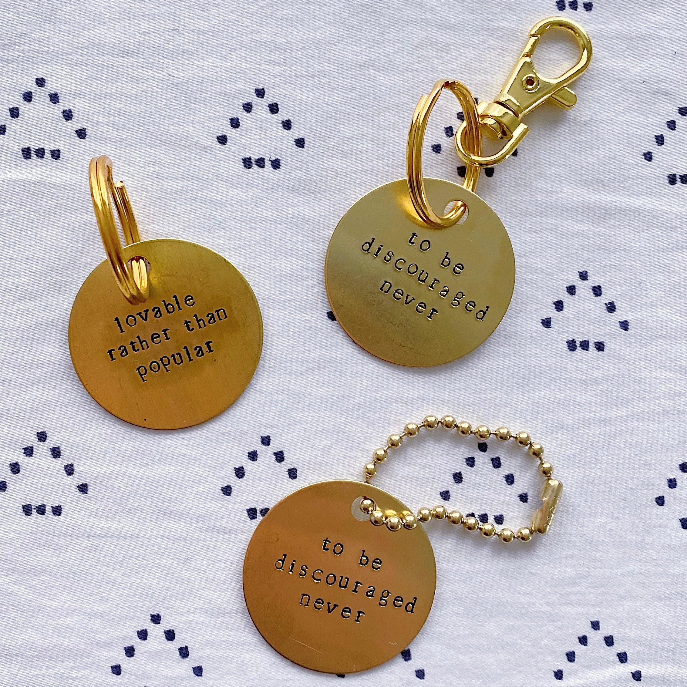 Sorority Symphony Hand-Stamped Keychain