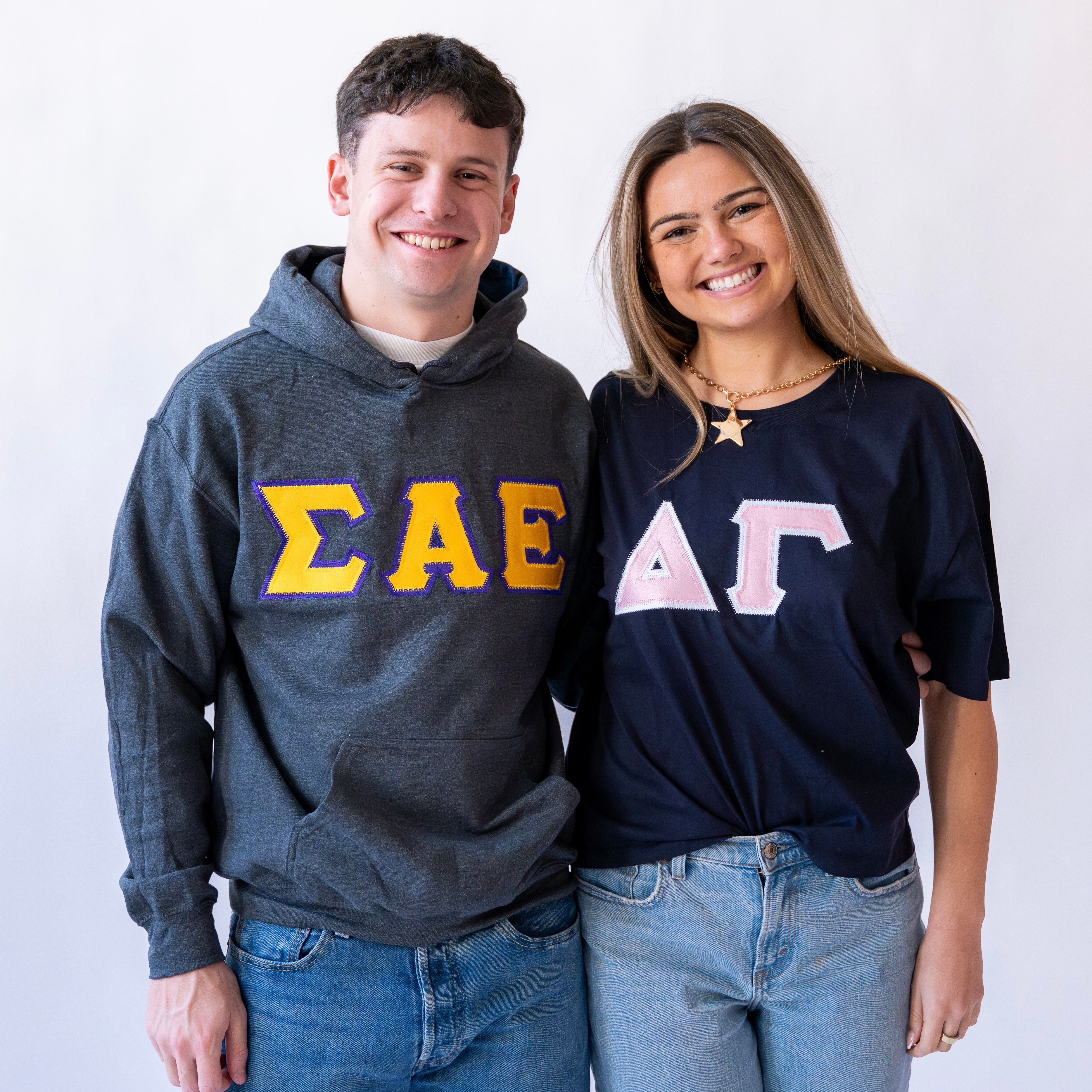 Basic Greek Letter Hoodie Sweatshirt - Sigma Alpha Epsilon