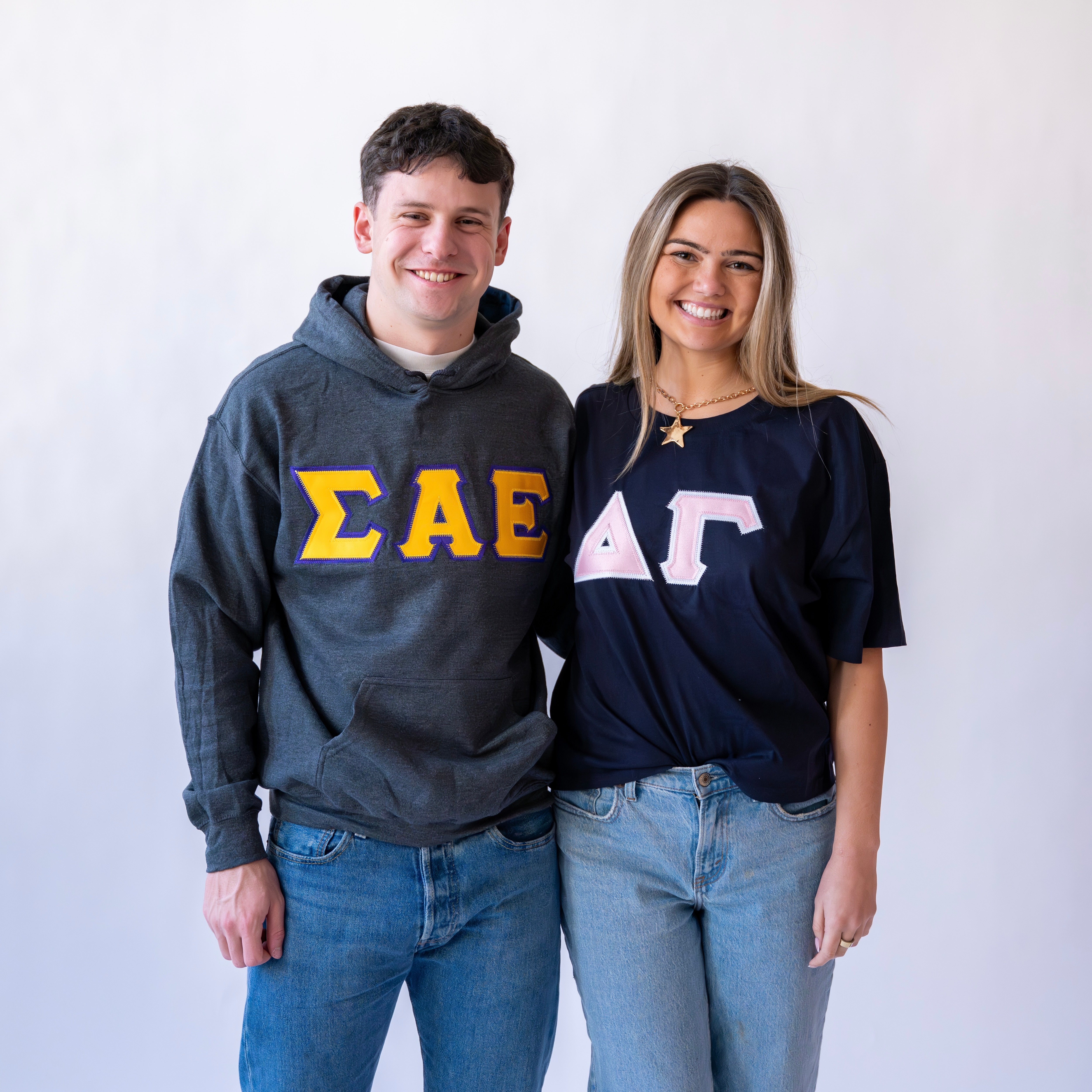 Basic Greek Letter Hoodie Sweatshirt - Sigma Alpha Epsilon