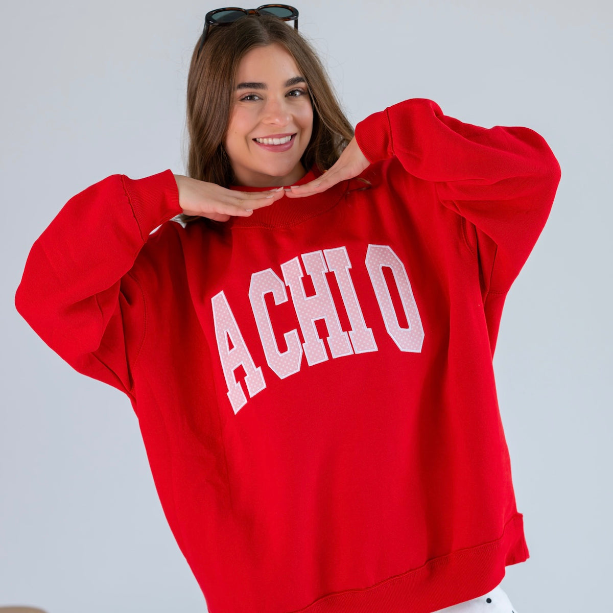 Main Character Polka Dot Mockneck Sweatshirt
