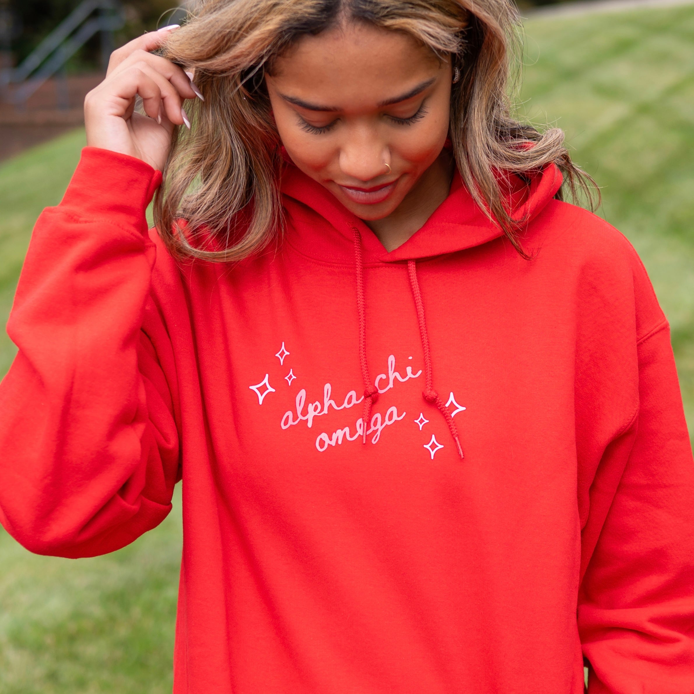 Sugar Rush Hoodie Sweatshirt - Alpha Chi Omega