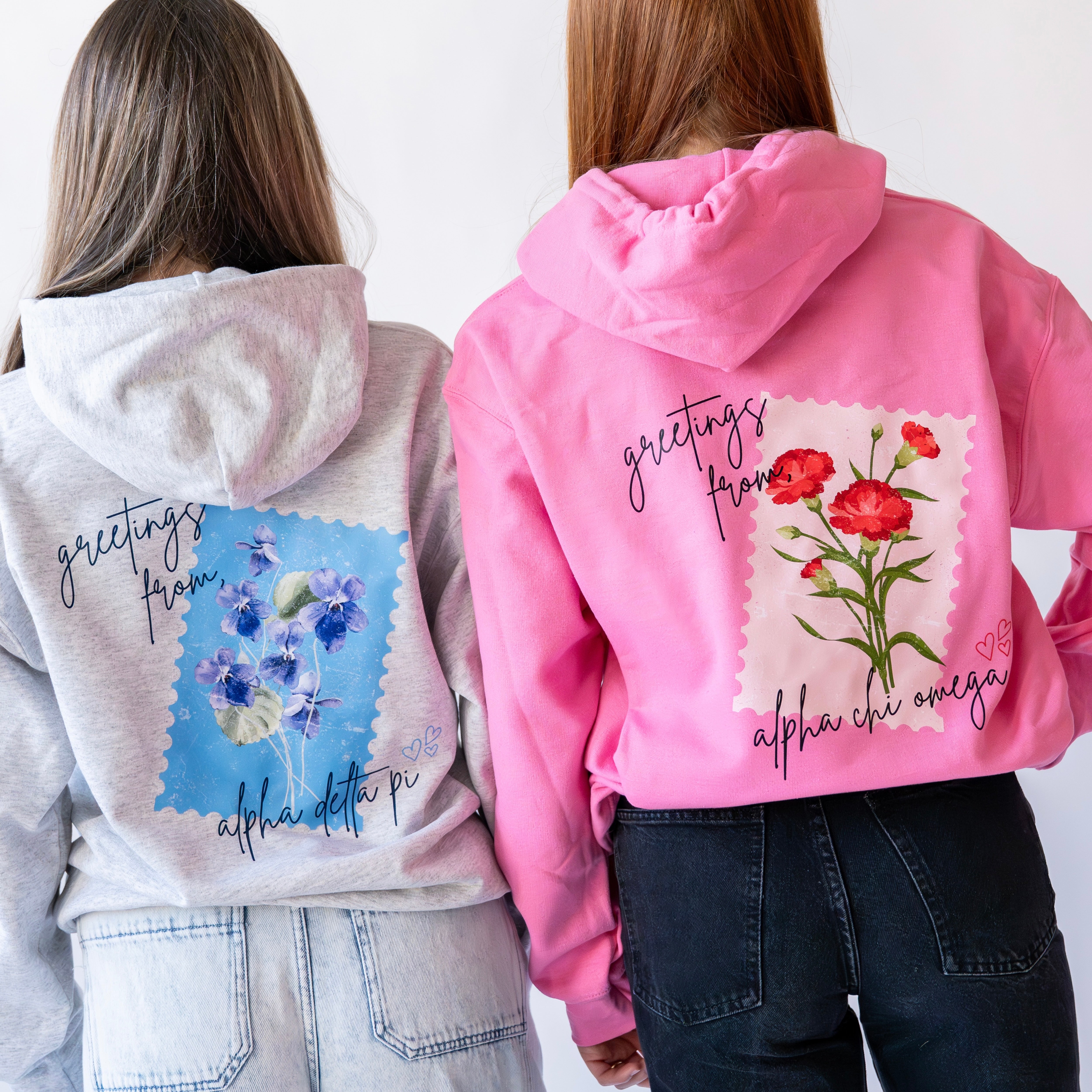 Delivered With Love Hoodie Sweatshirt - Alpha Chi Omega