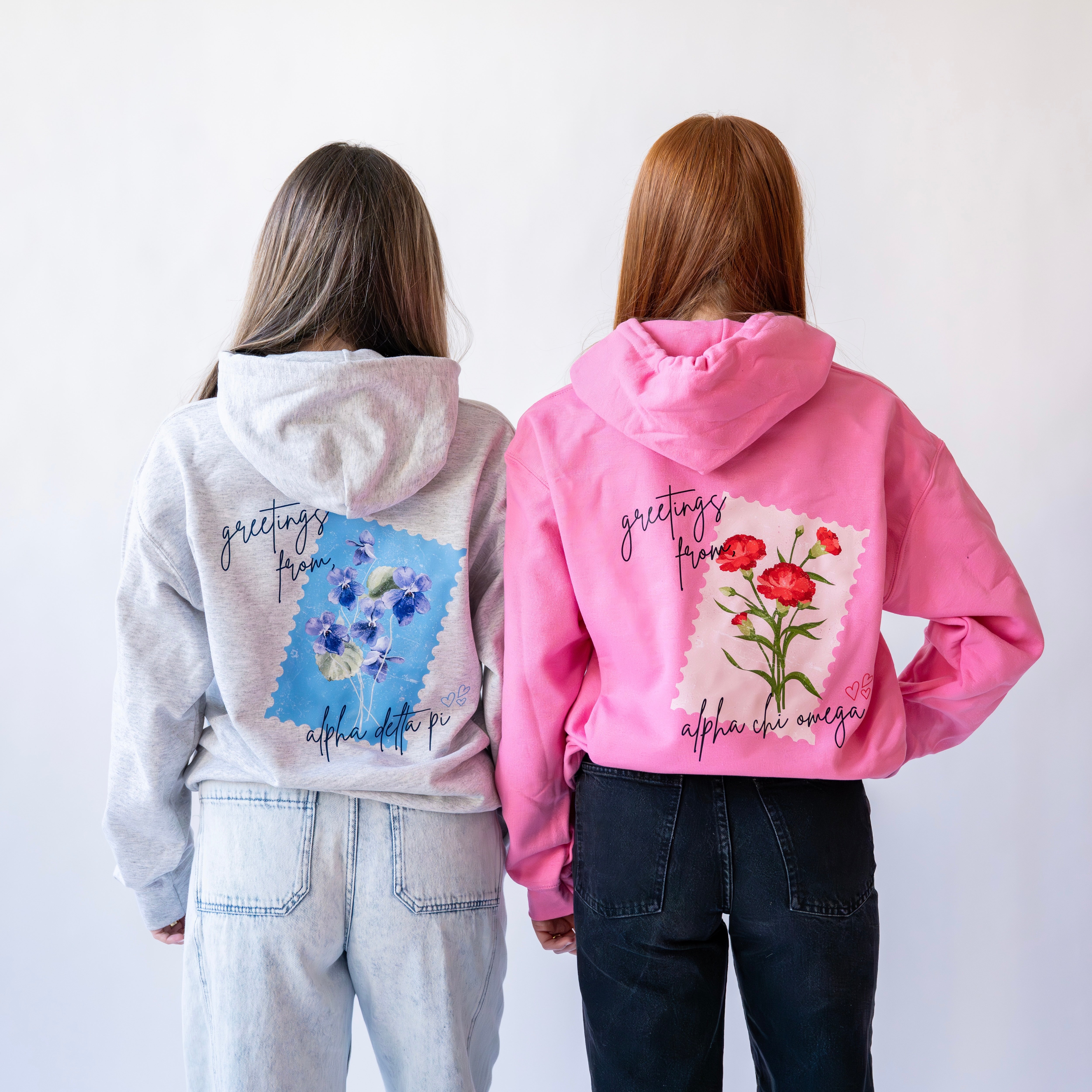 Delivered With Love Hoodie Sweatshirt - Alpha Delta Pi