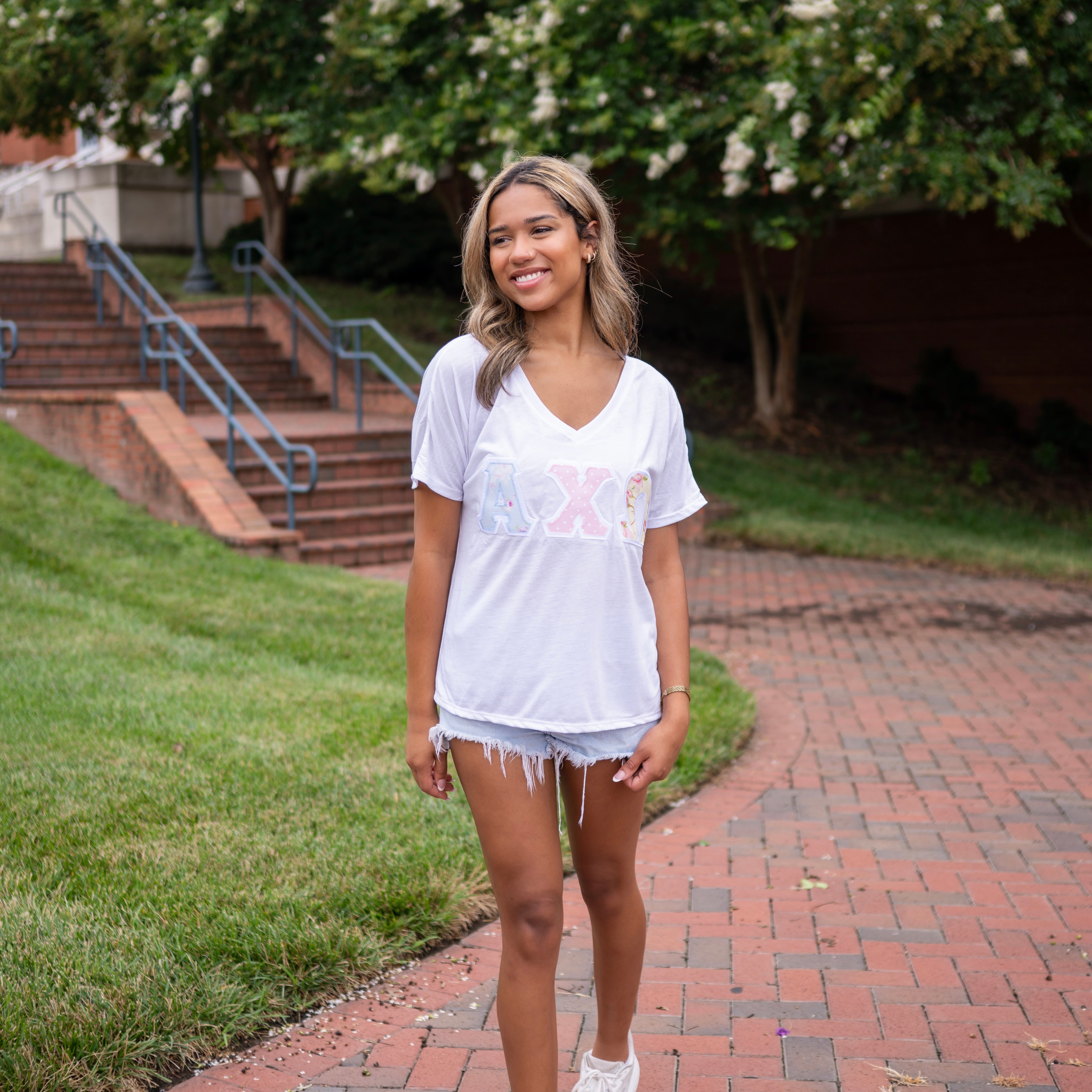 Garden Gate Tri-Floral Greek Letter Shirt