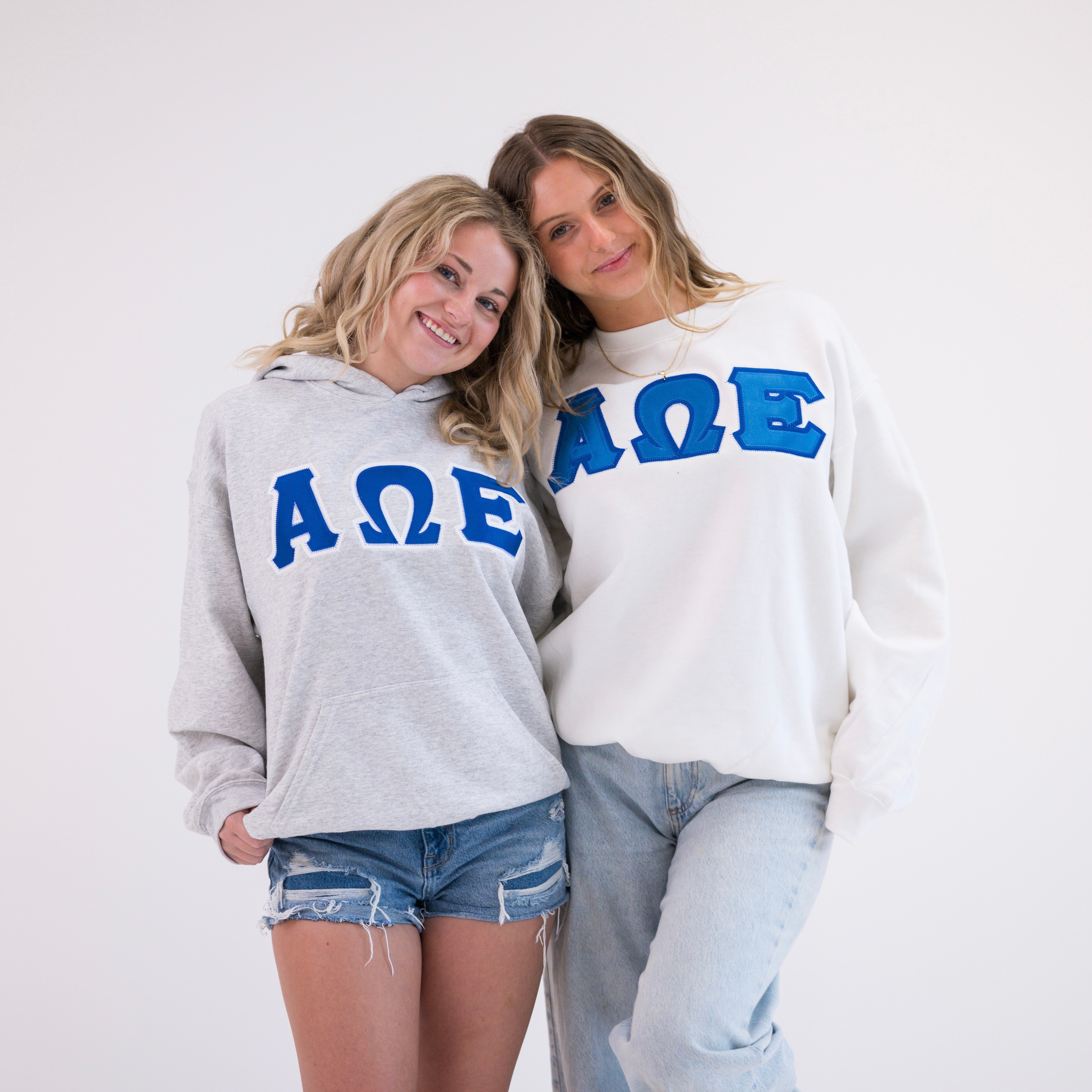 Basic Greek Letter Crewneck Sweatshirt - Alpha Omega Epsilon