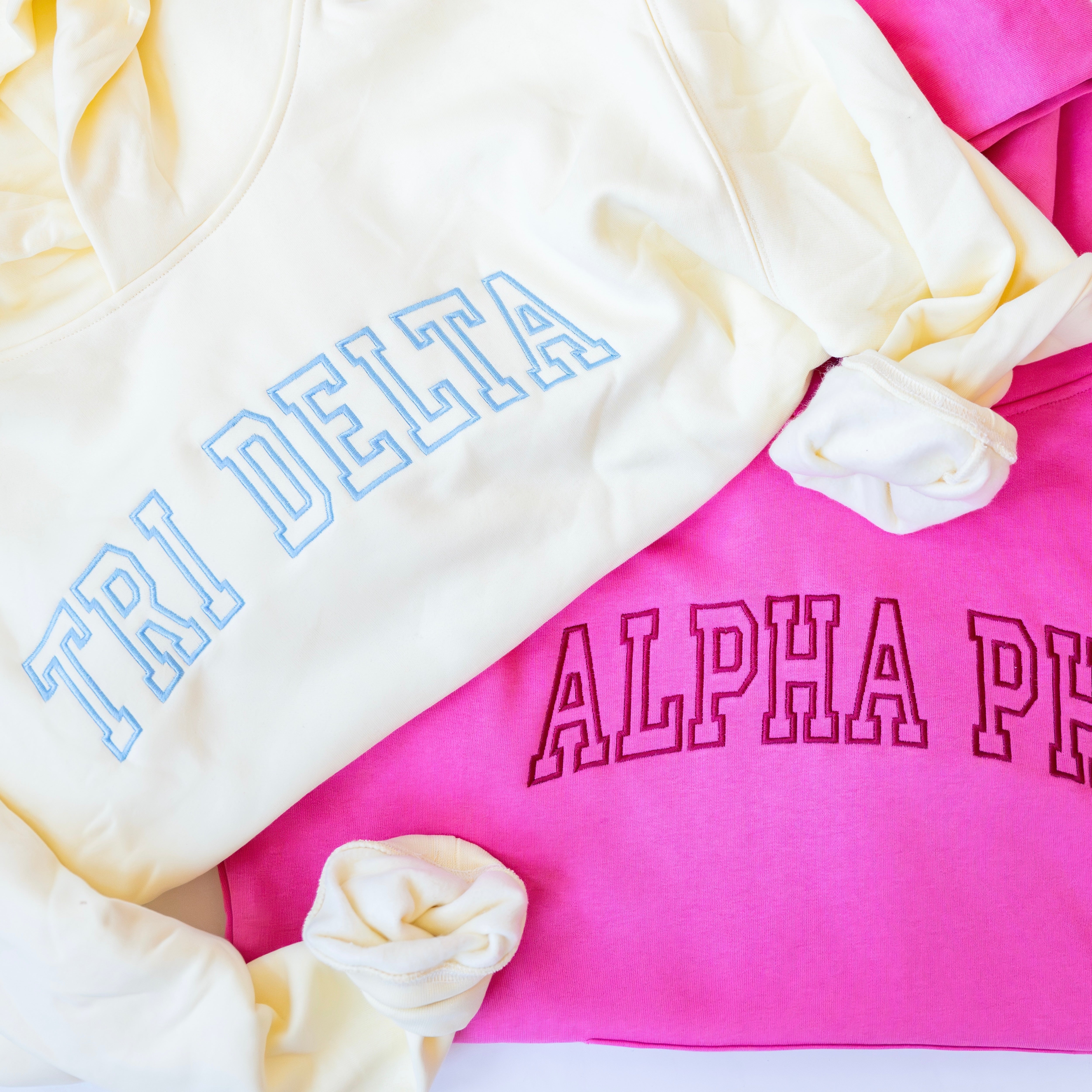 Homebody Embroidered Hoodie Sweatshirt - Delta Delta Delta