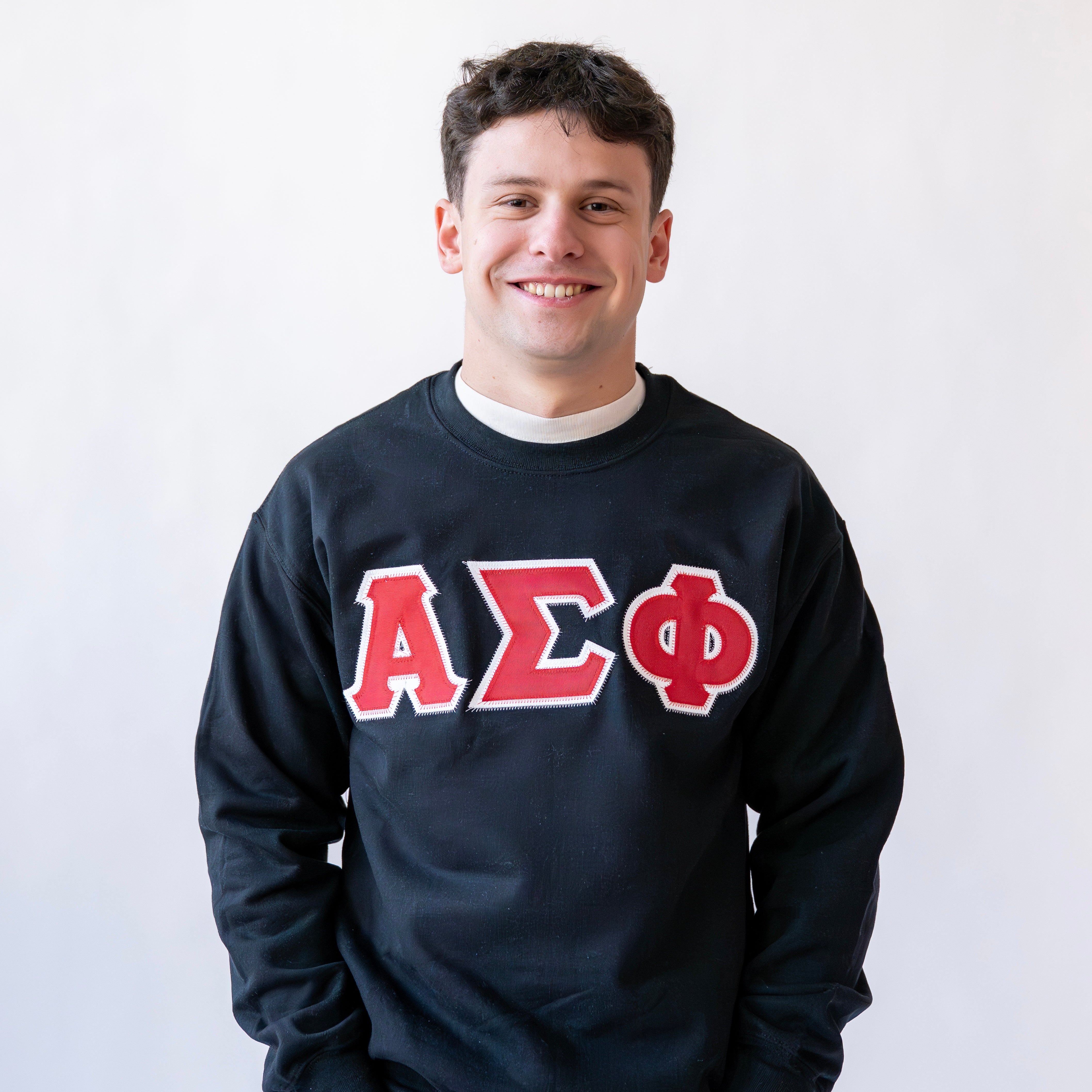 Basic Greek Letter Crewneck Sweatshirt - Alpha Sigma Phi