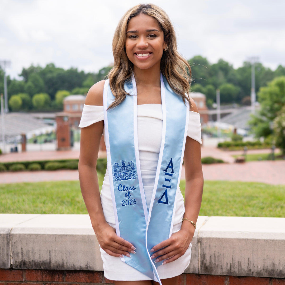 Alpha Xi Delta Minimalistic Crest Sorority Graduation Stole – Greek ...