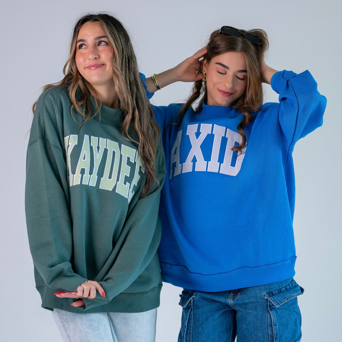 Main Character Seersucker Mockneck Sweatshirt
