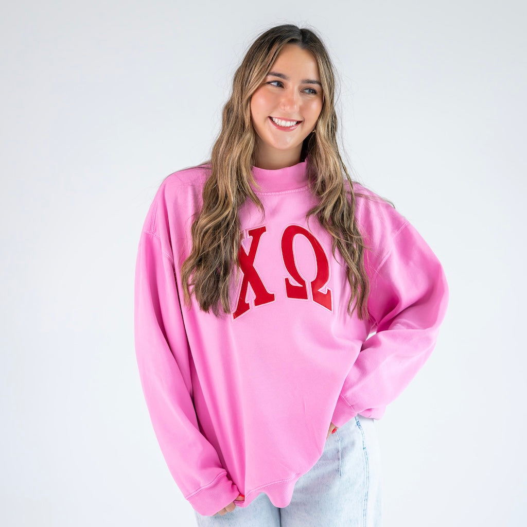Iconic Greek Letter Mockneck Sweatshirt