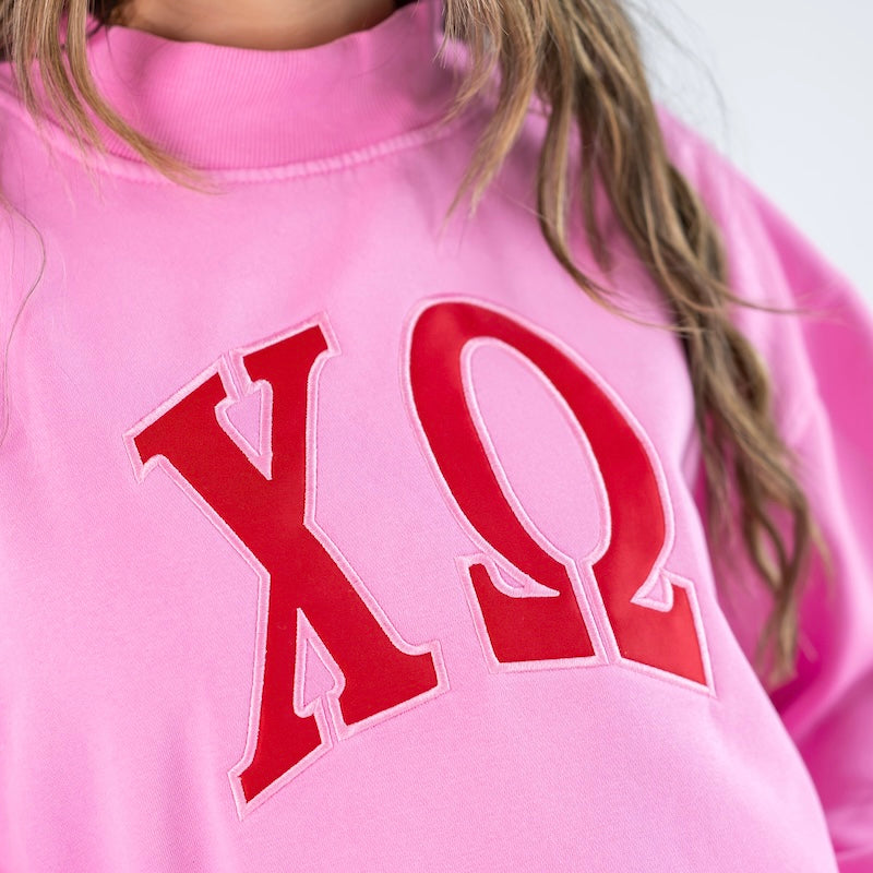 Iconic Greek Letter Mockneck Sweatshirt