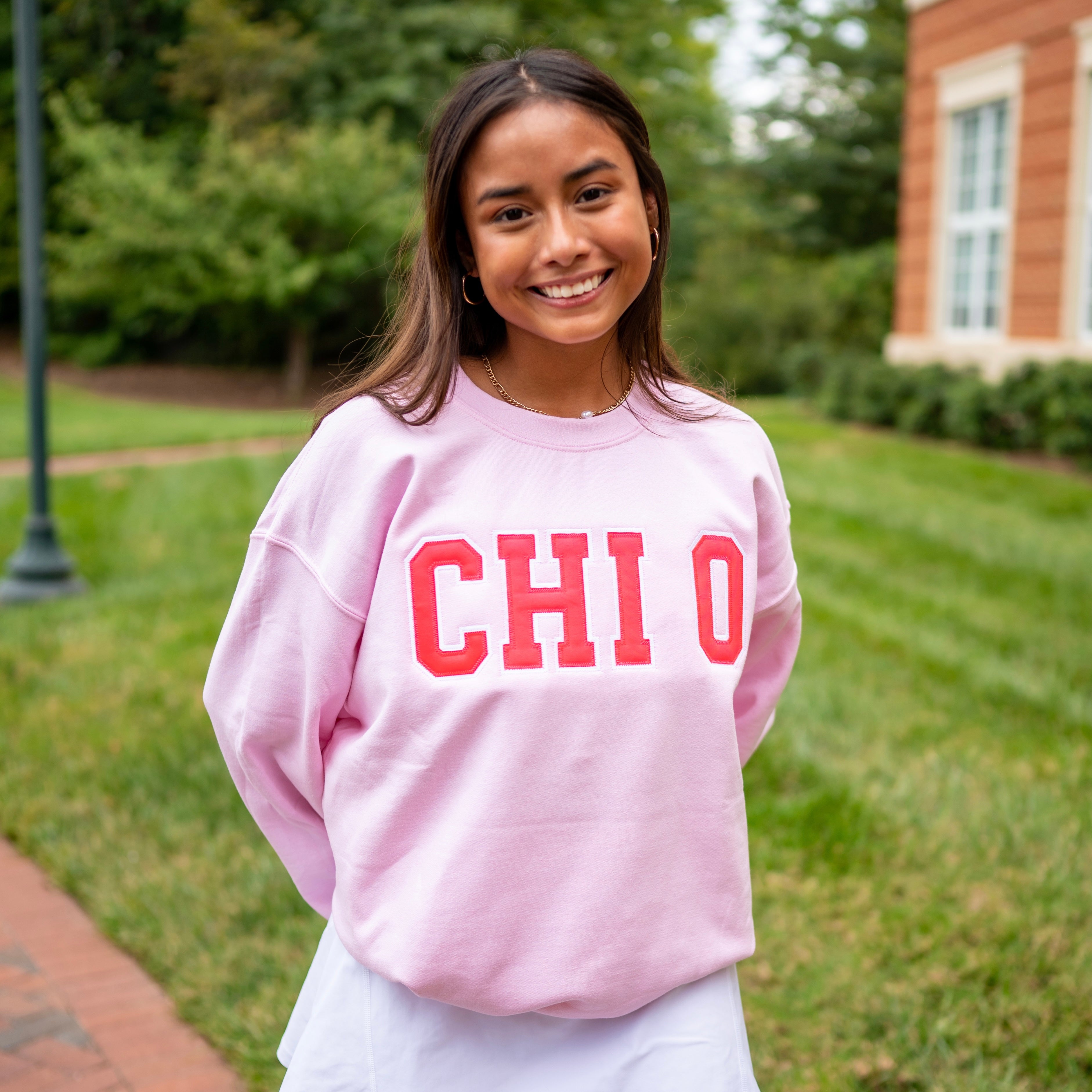 Old School Crewneck Sweatshirt - Chi Omega