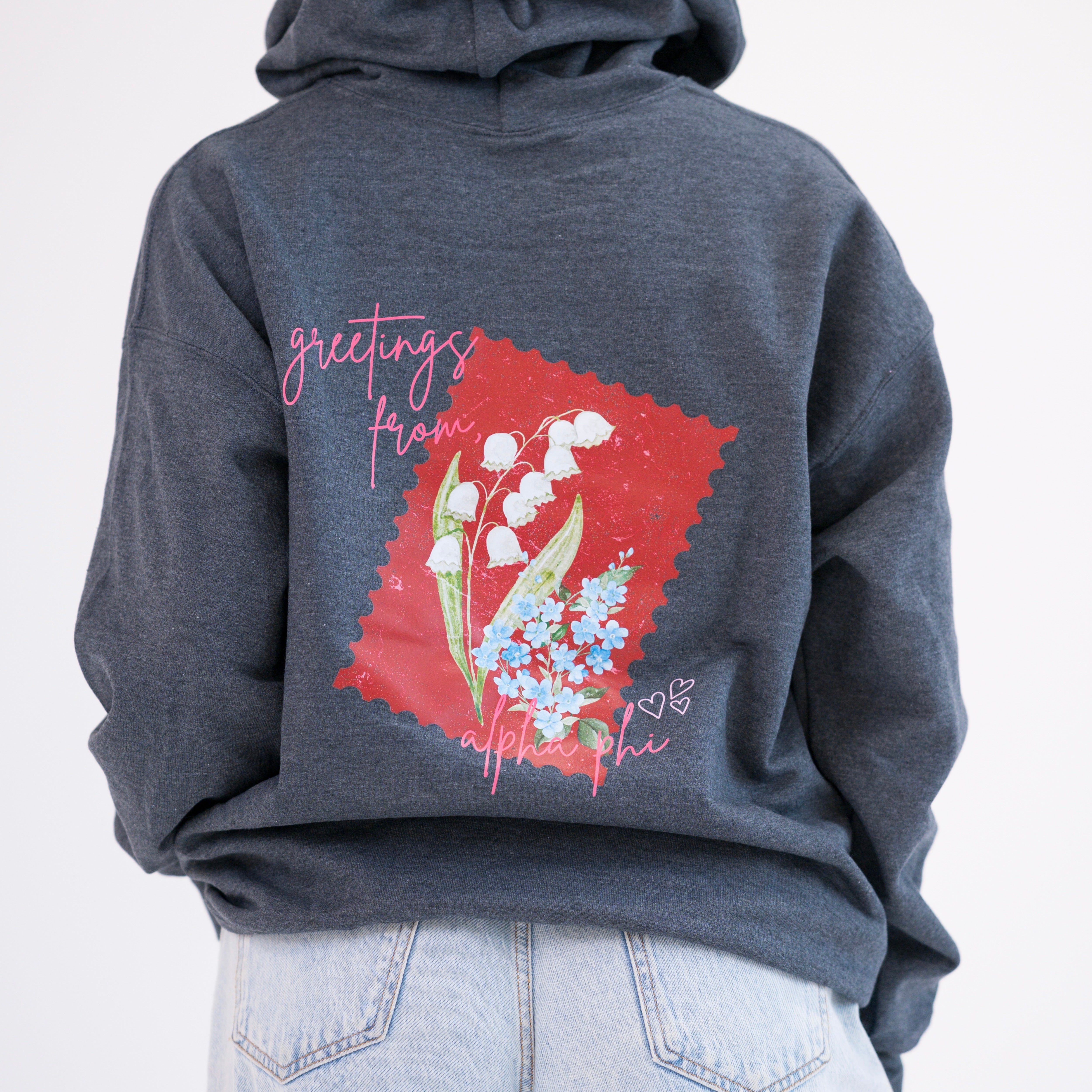 Delivered With Love Hoodie Sweatshirt - Alpha Phi