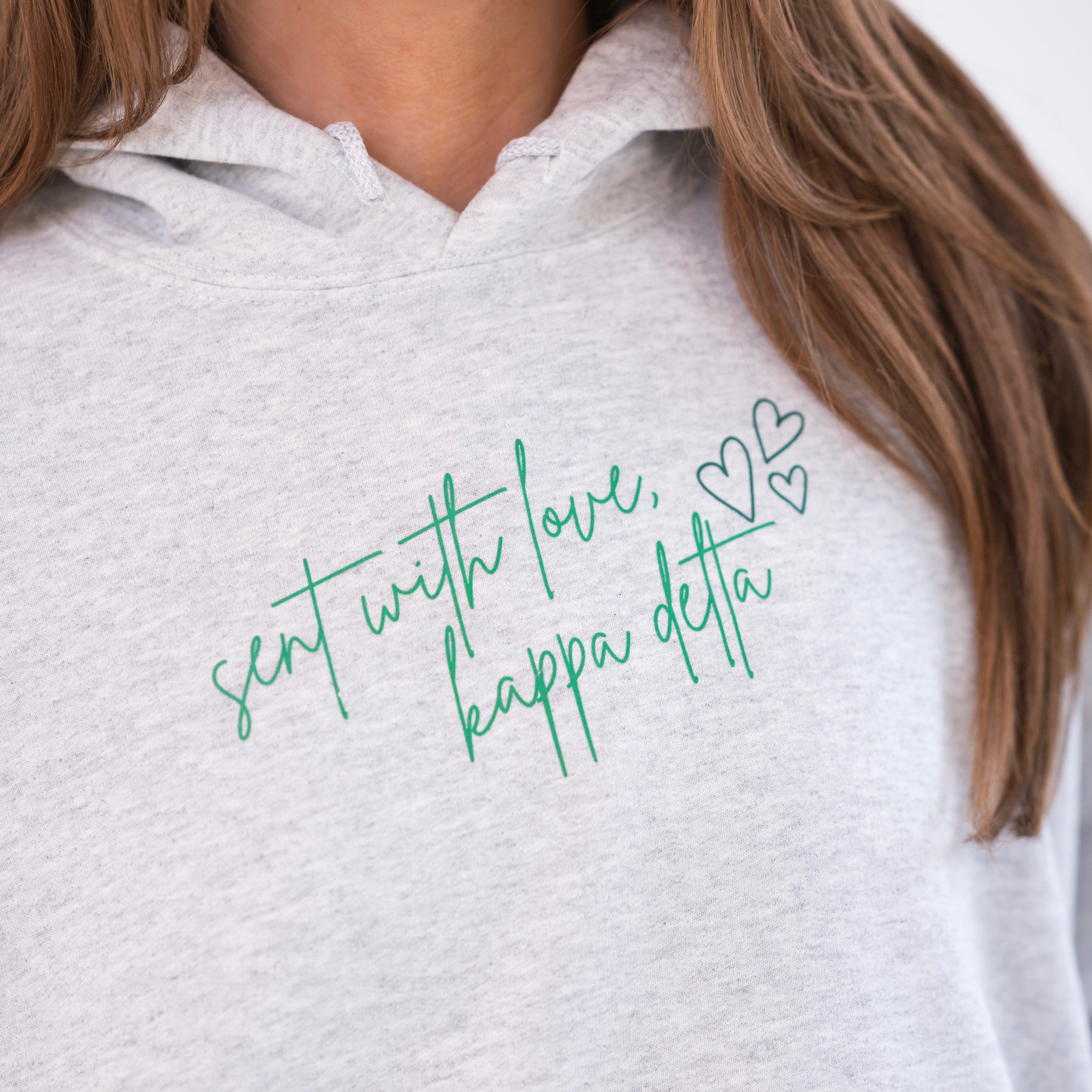 Delivered With Love Hoodie Sweatshirt - Kappa Delta