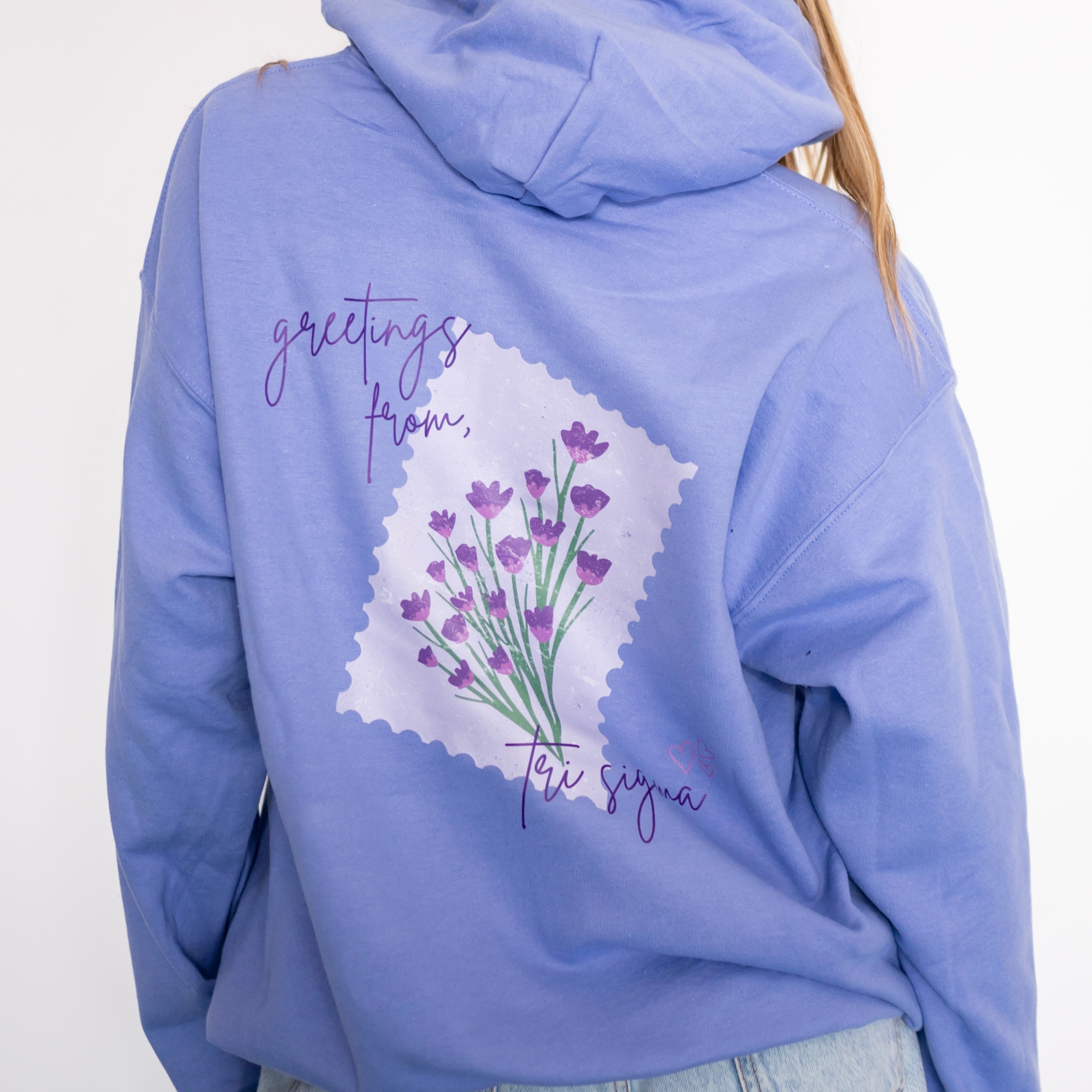 Delivered With Love Hoodie Sweatshirt - Sigma Sigma Sigma