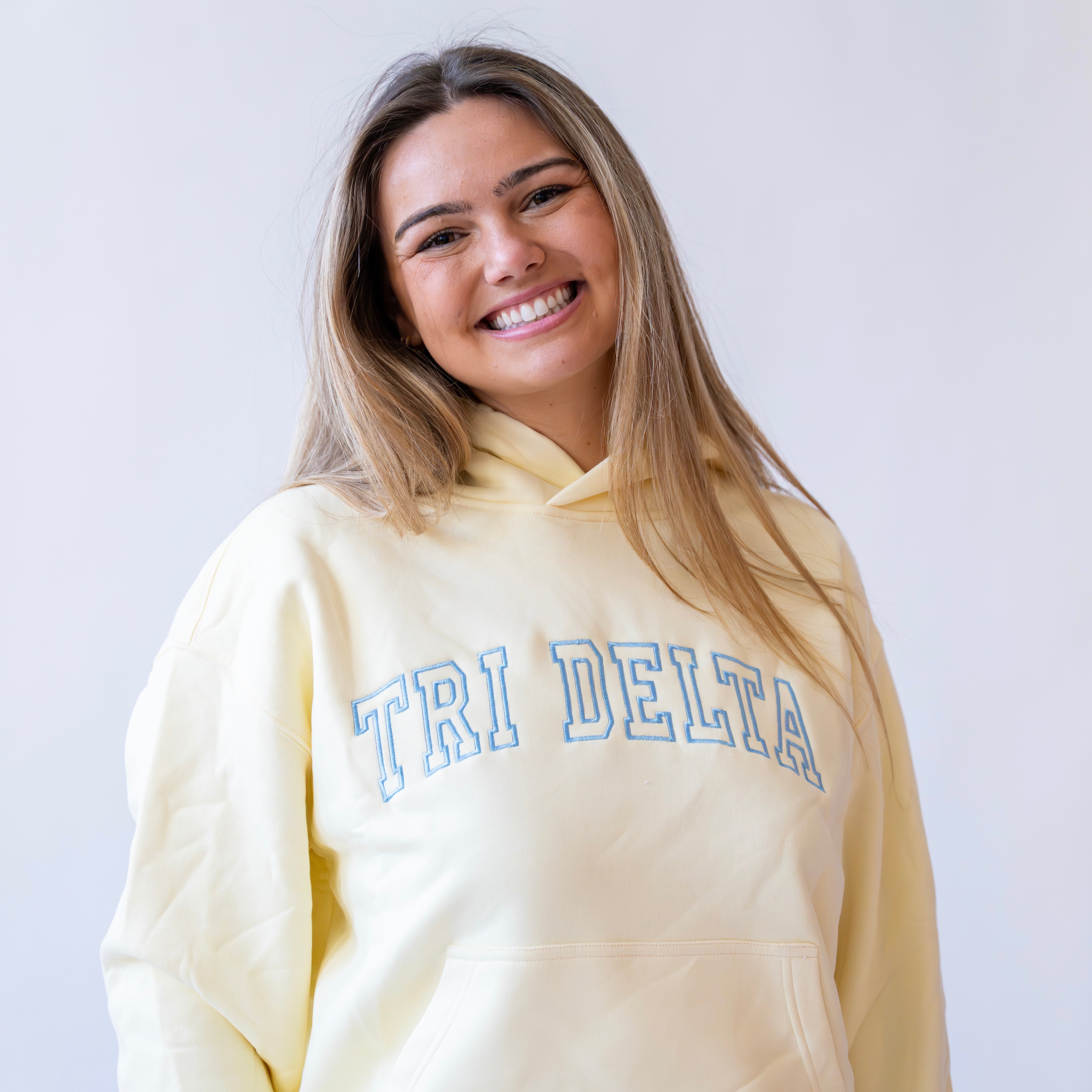 Homebody Embroidered Hoodie Sweatshirt - Delta Delta Delta