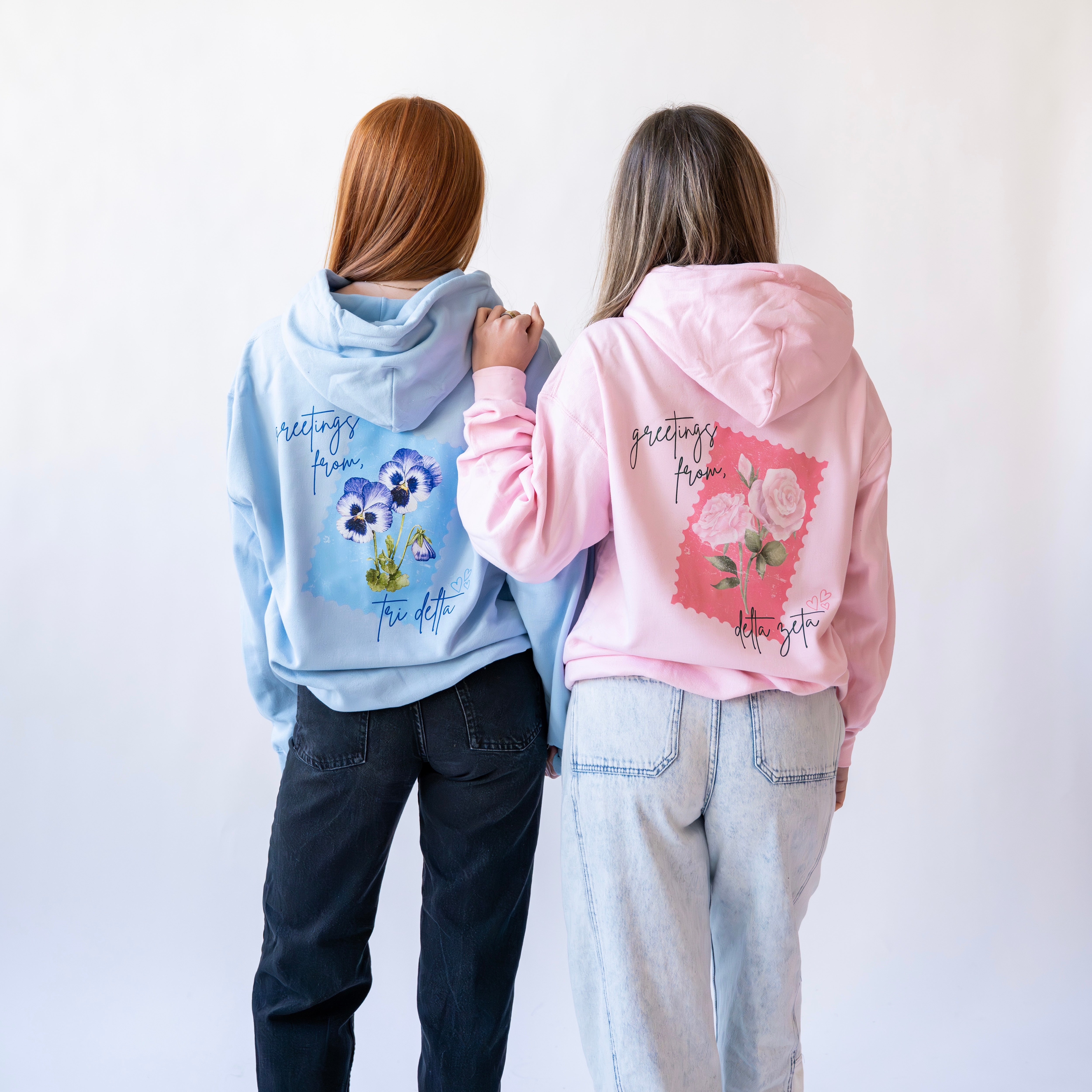 Delivered With Love Hoodie Sweatshirt - Delta Zeta
