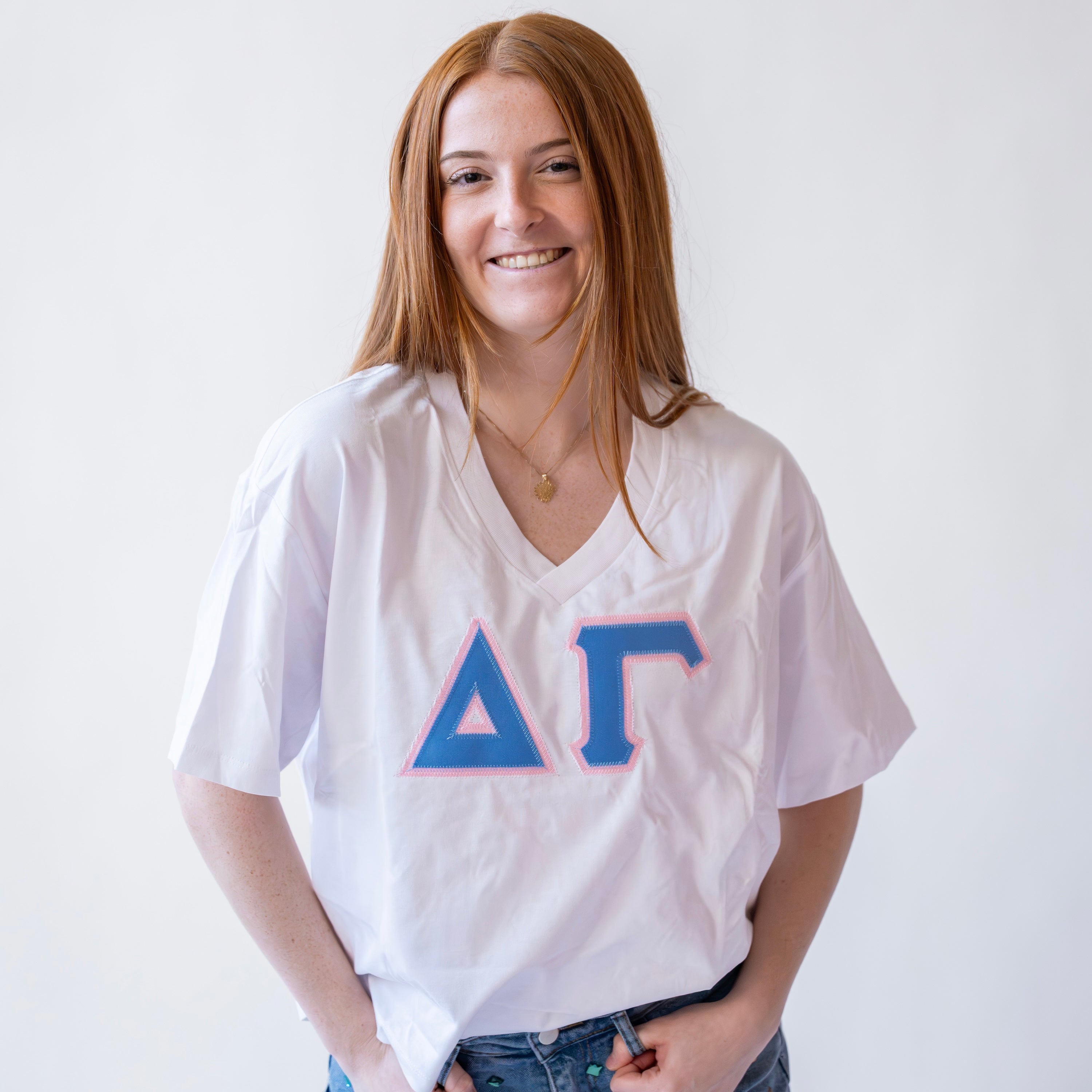 Basic Greek Letter Shirt - Delta Gamma