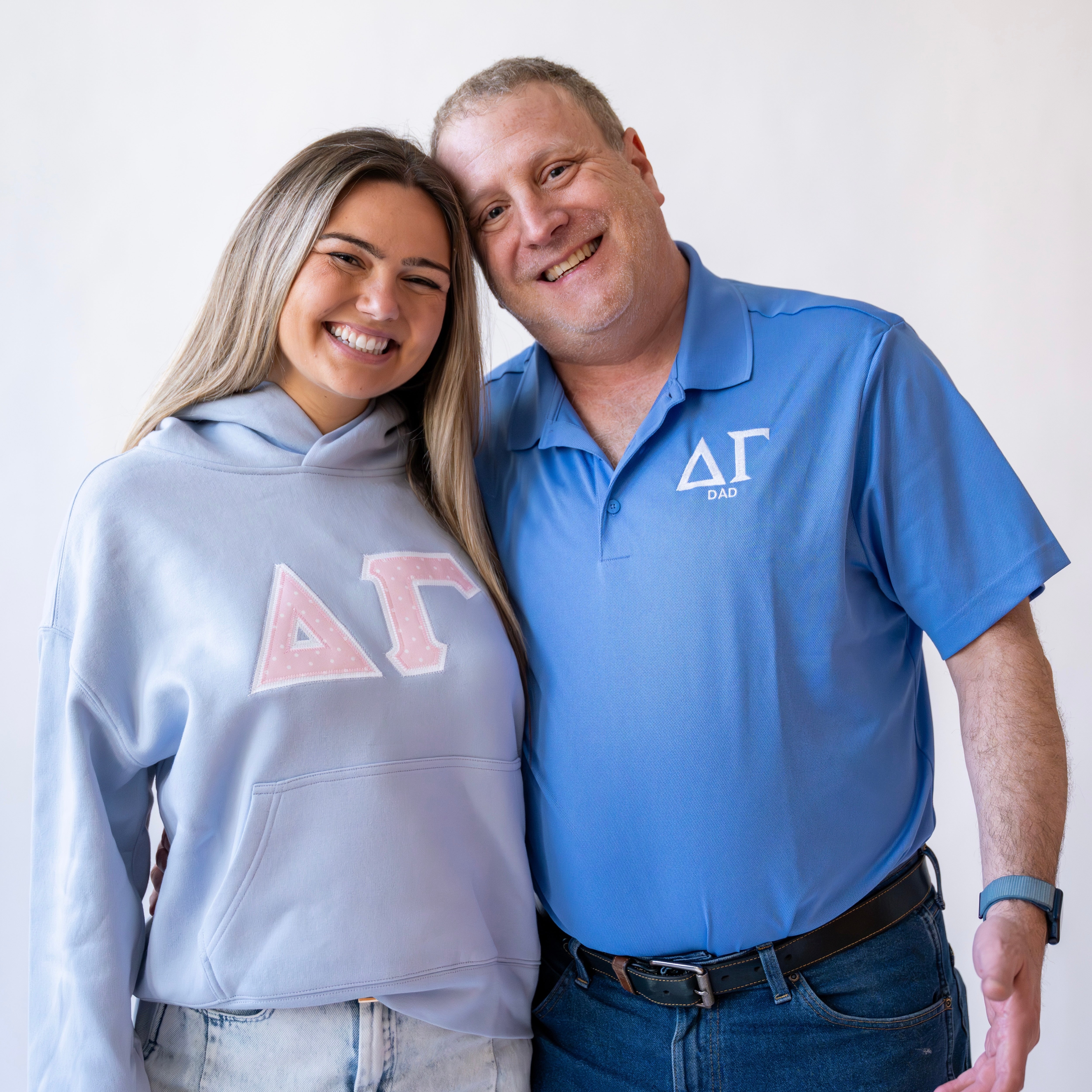 Basic Greek Letter "DAD" Embroidered Polo