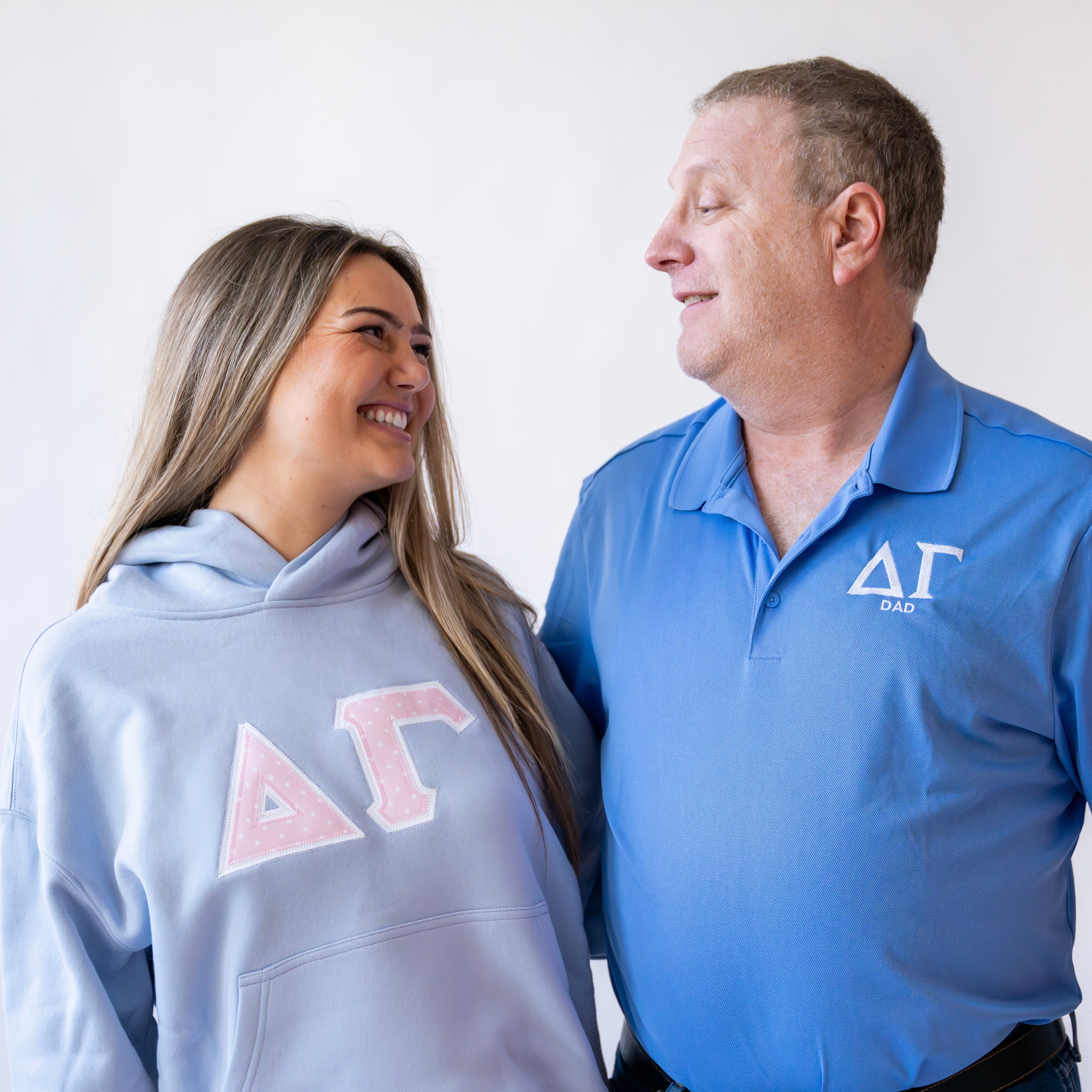 Basic Greek Letter "DAD" Embroidered Polo