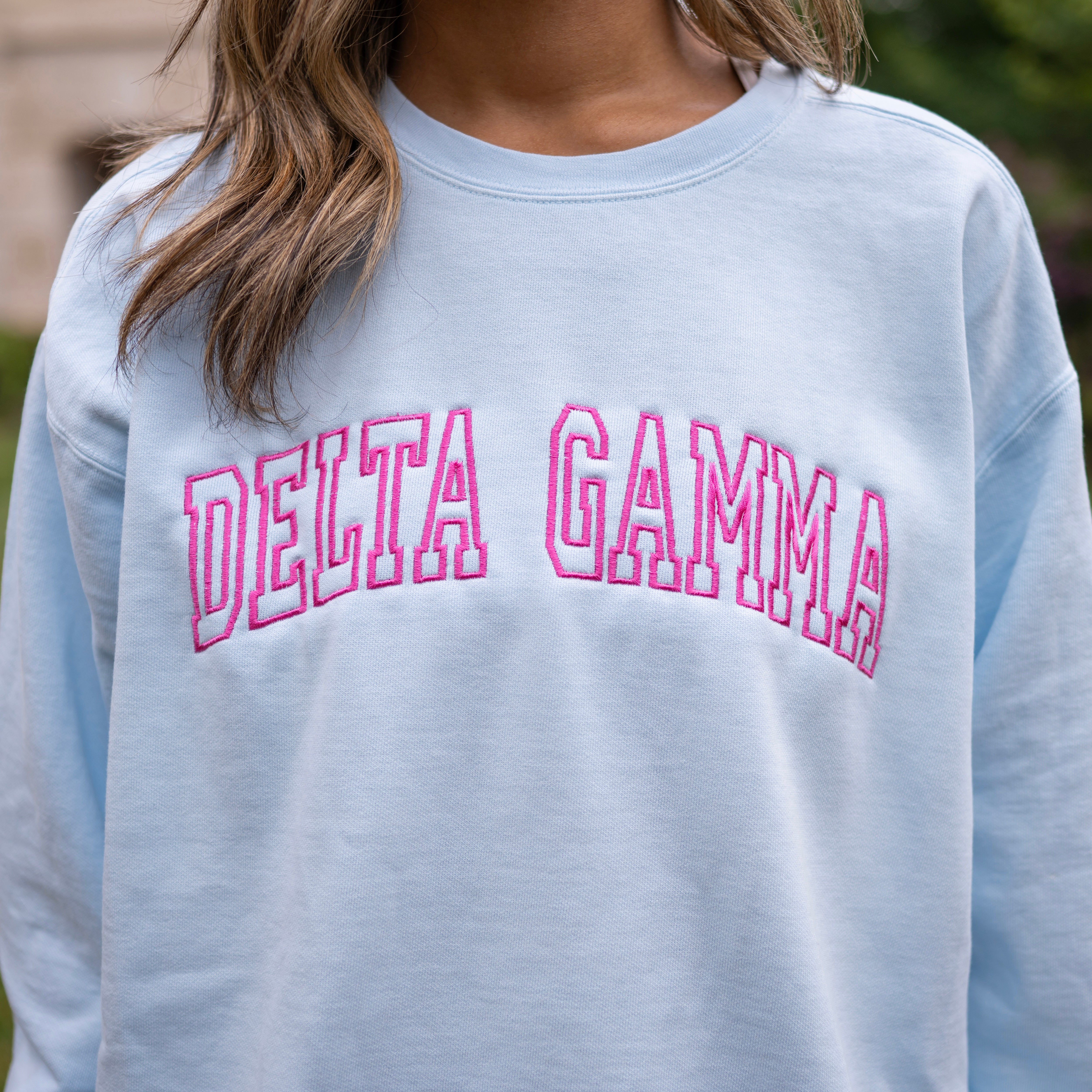 Homebody Embroidered Crew Neck Sweatshirt