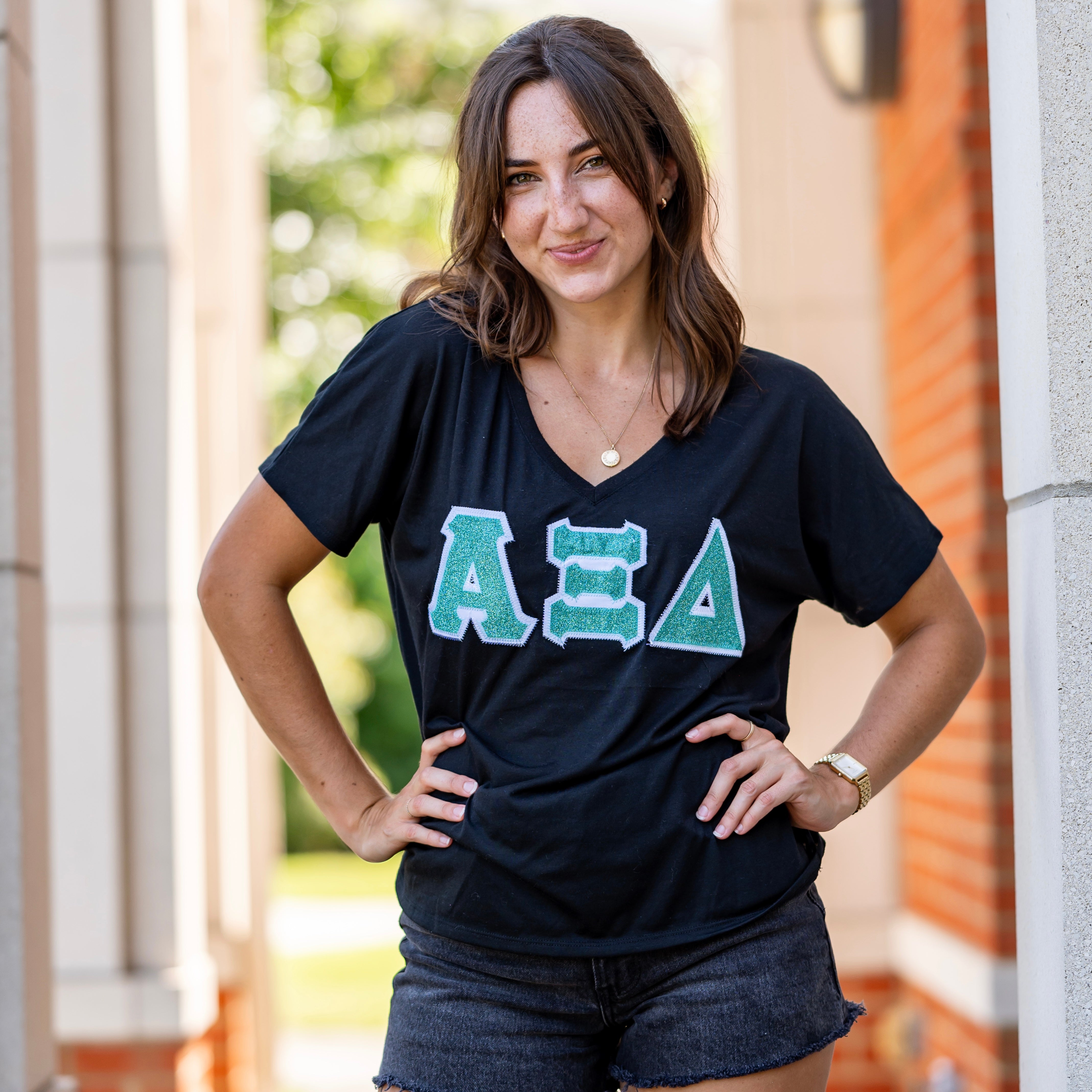 Glitter Greek Letter Shirt