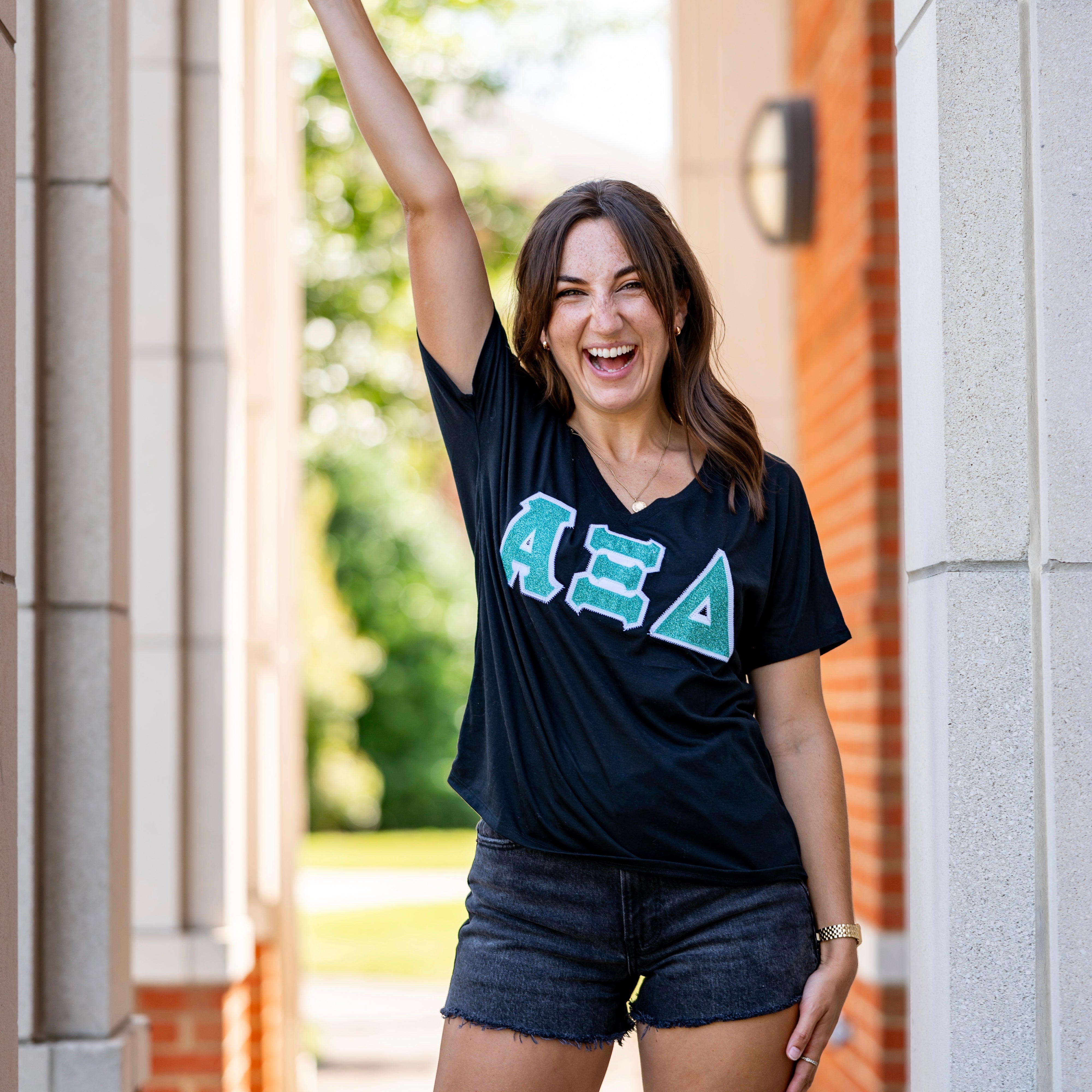 Glitter Greek Letter Shirt