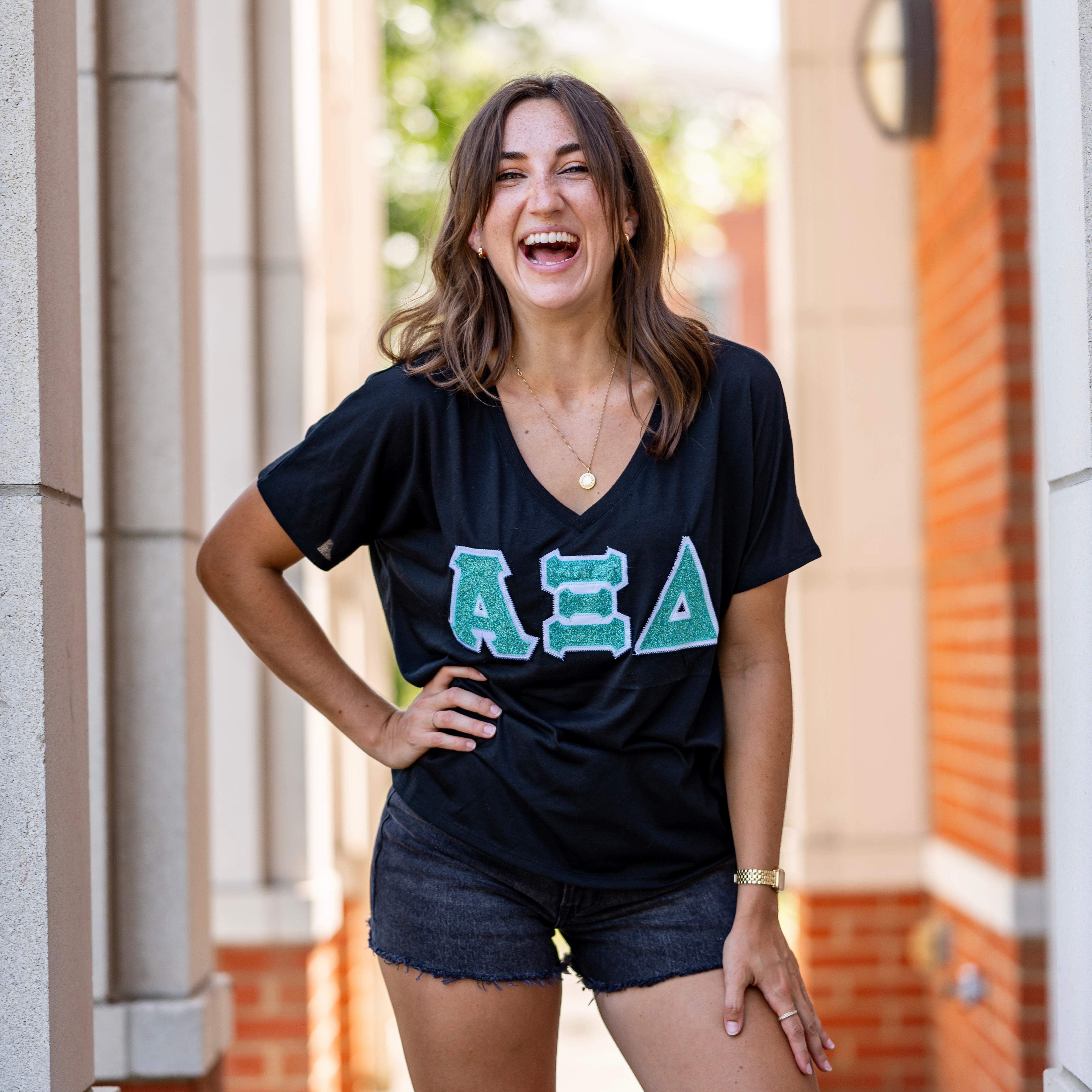 Glitter Greek Letter Shirt