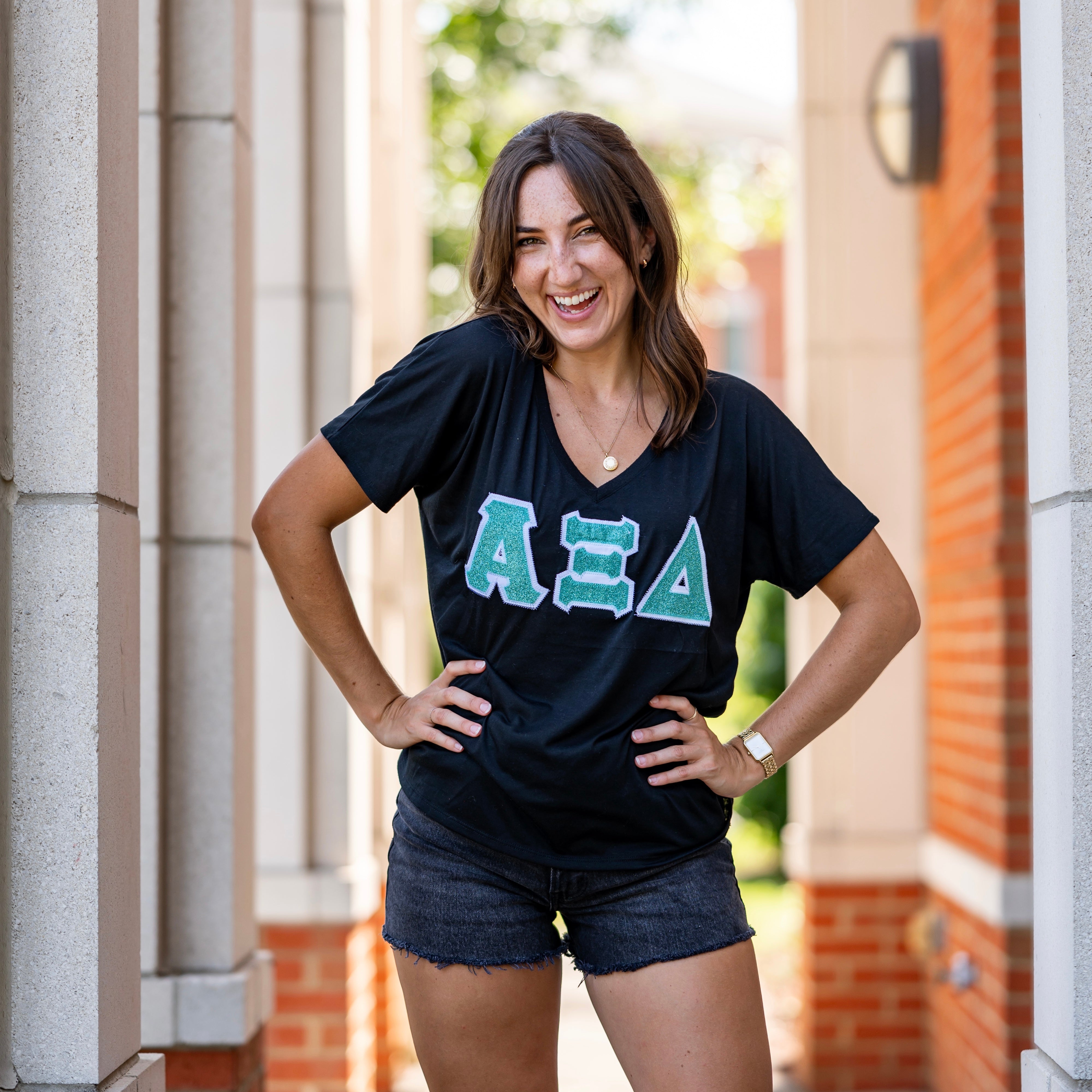 Glitter Greek Letter Shirt