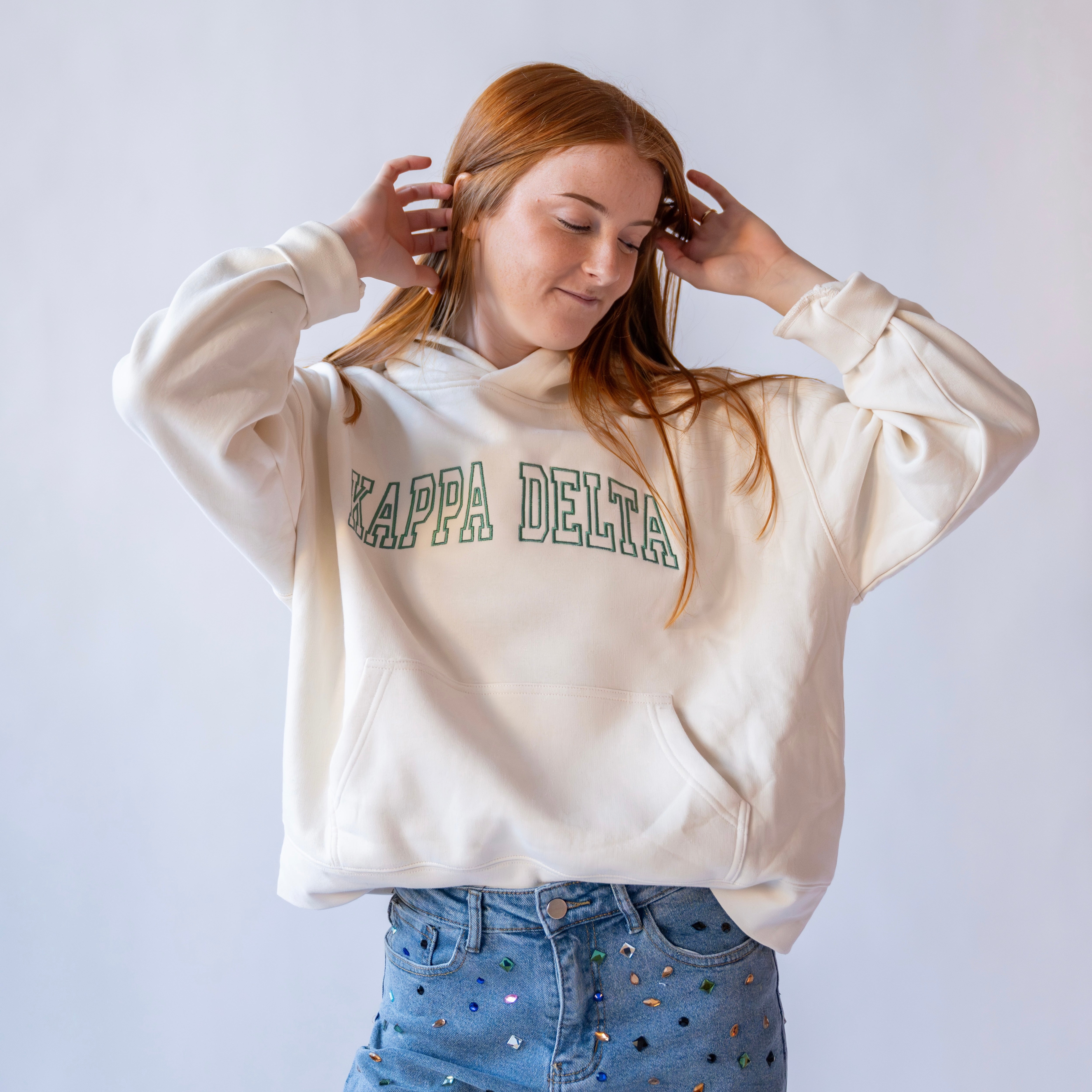 Homebody Embroidered Hoodie Sweatshirt