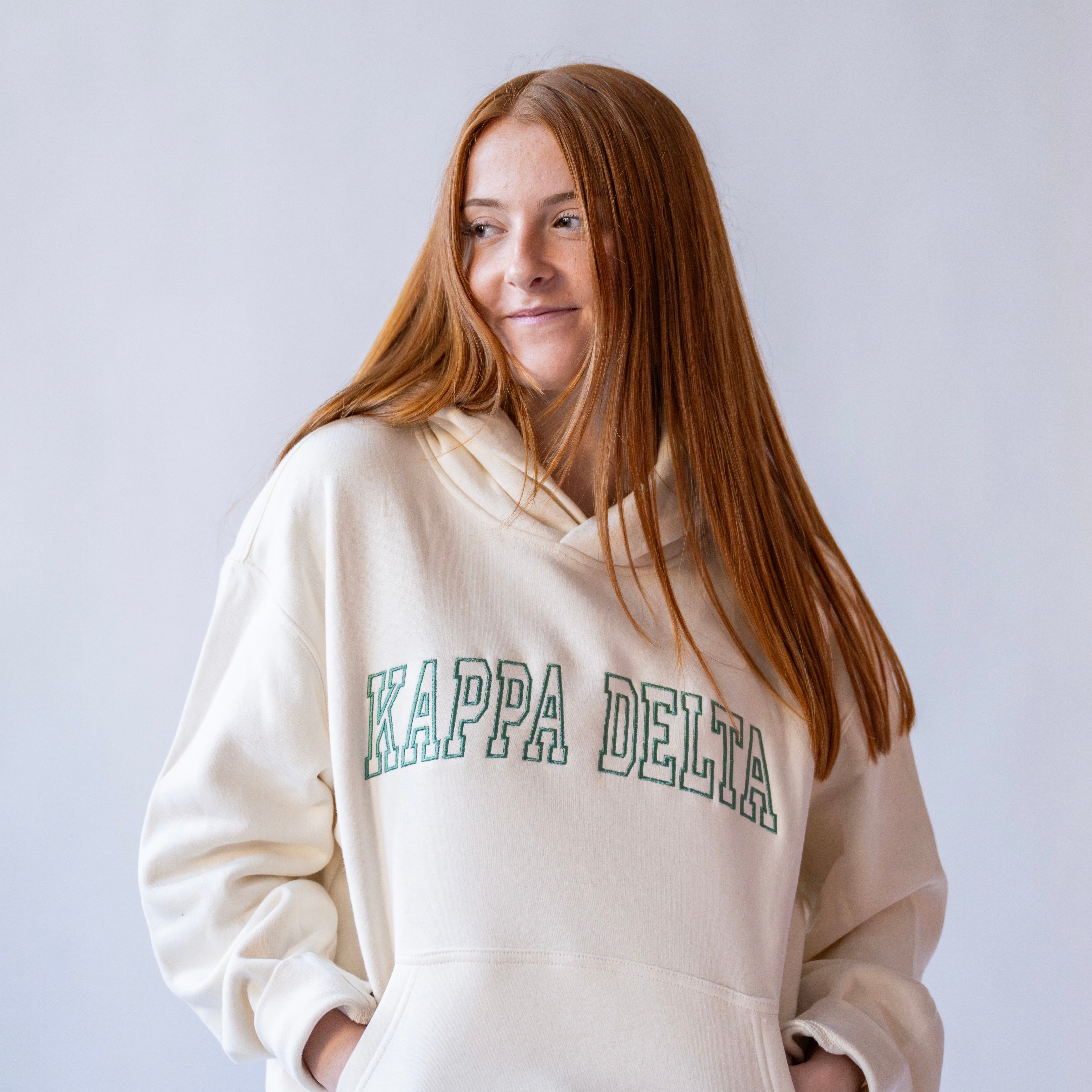 Homebody Embroidered Hoodie Sweatshirt - Kappa Delta