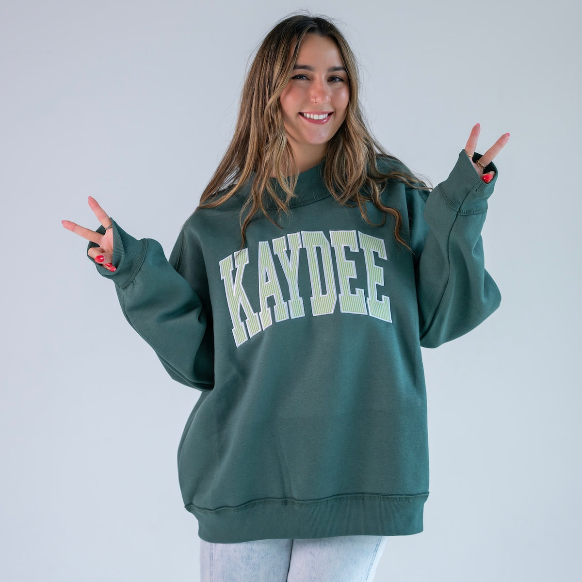Main Character Seersucker Mockneck Sweatshirt  - Kappa Delta