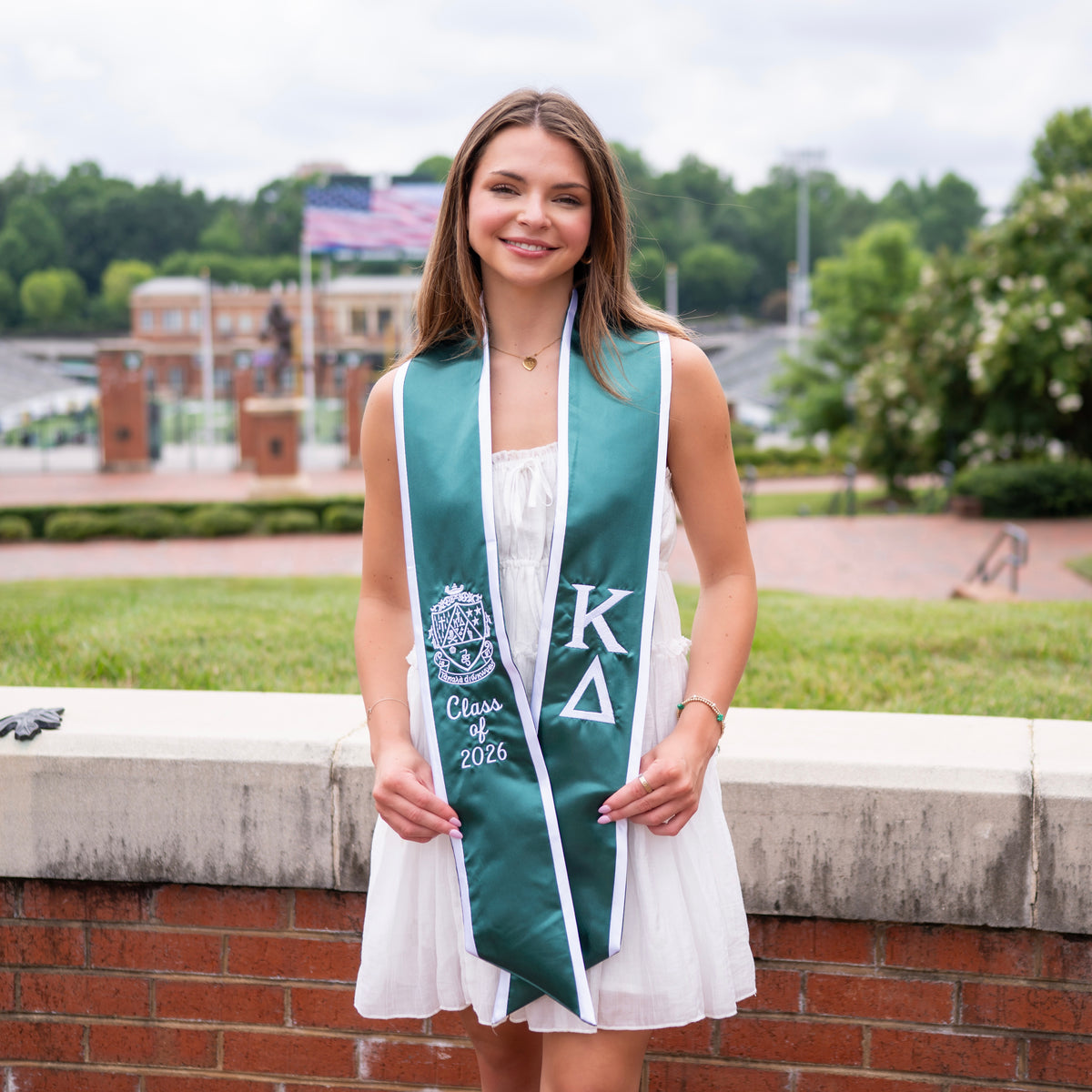 Kappa Delta Minimalistic Crest Sorority Graduation Stole – Greek Letter Co.
