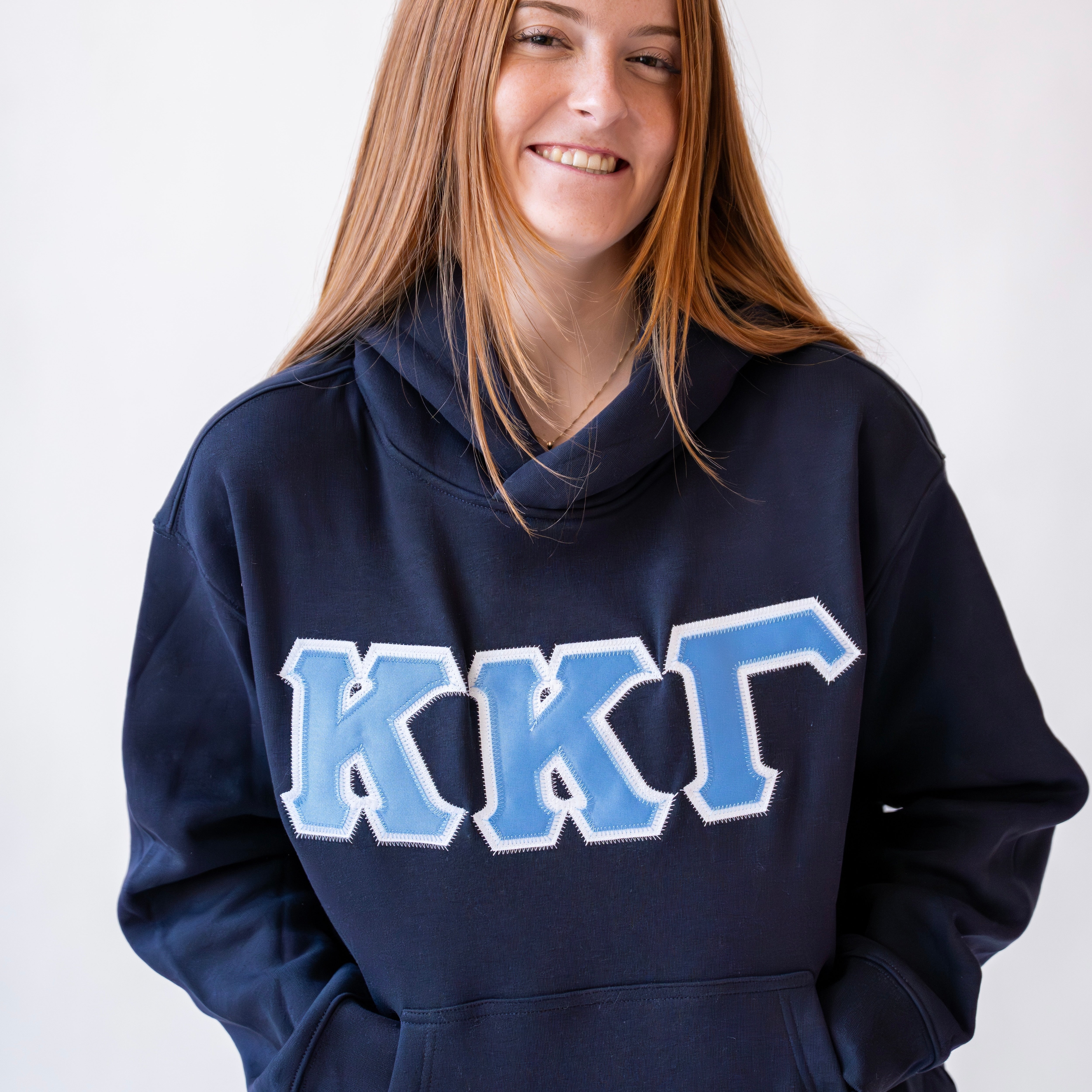 Basic Greek Letter Hoodie Sweatshirt - Kappa Kappa Gamma