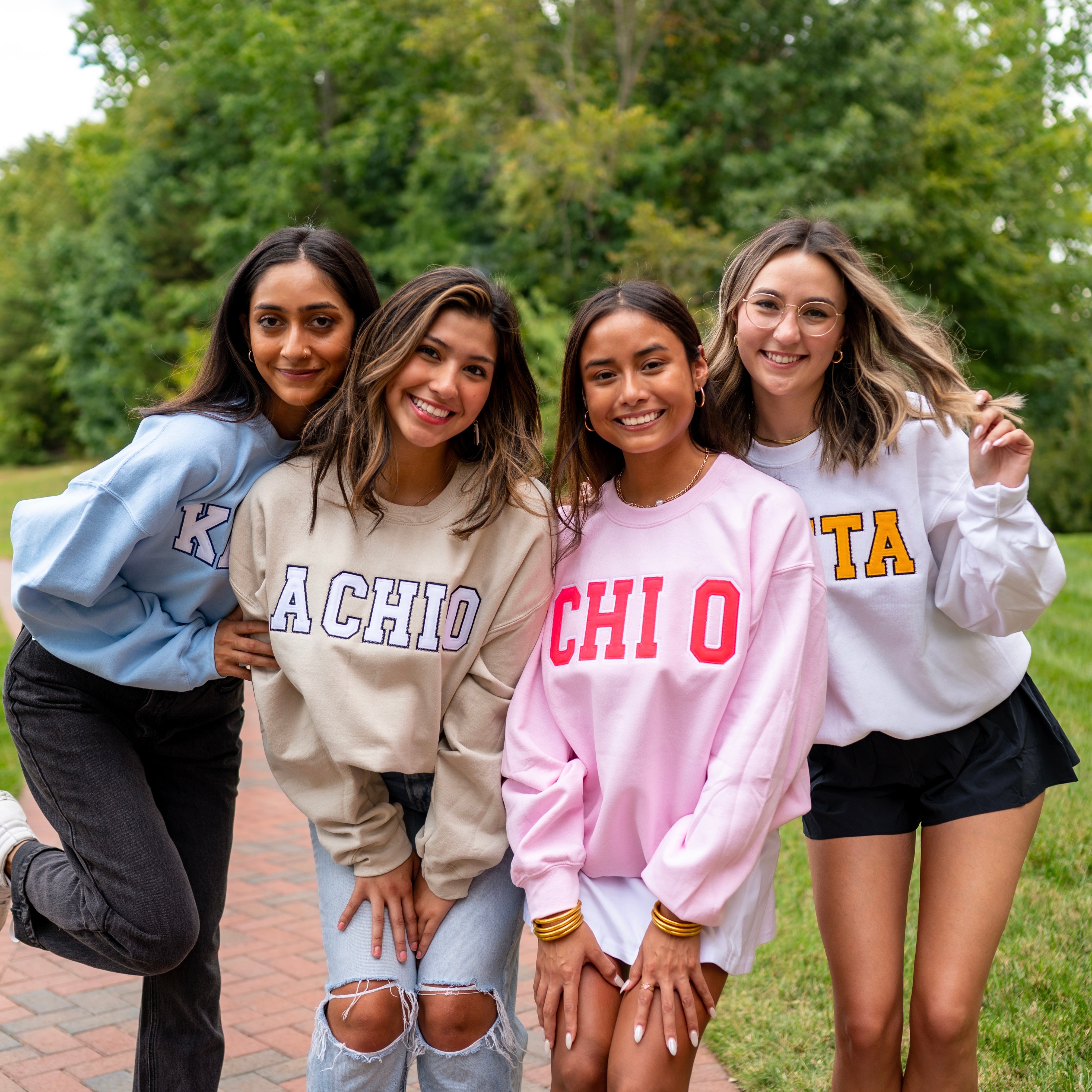 Old School Crewneck Sweatshirt - Alpha Chi Omega