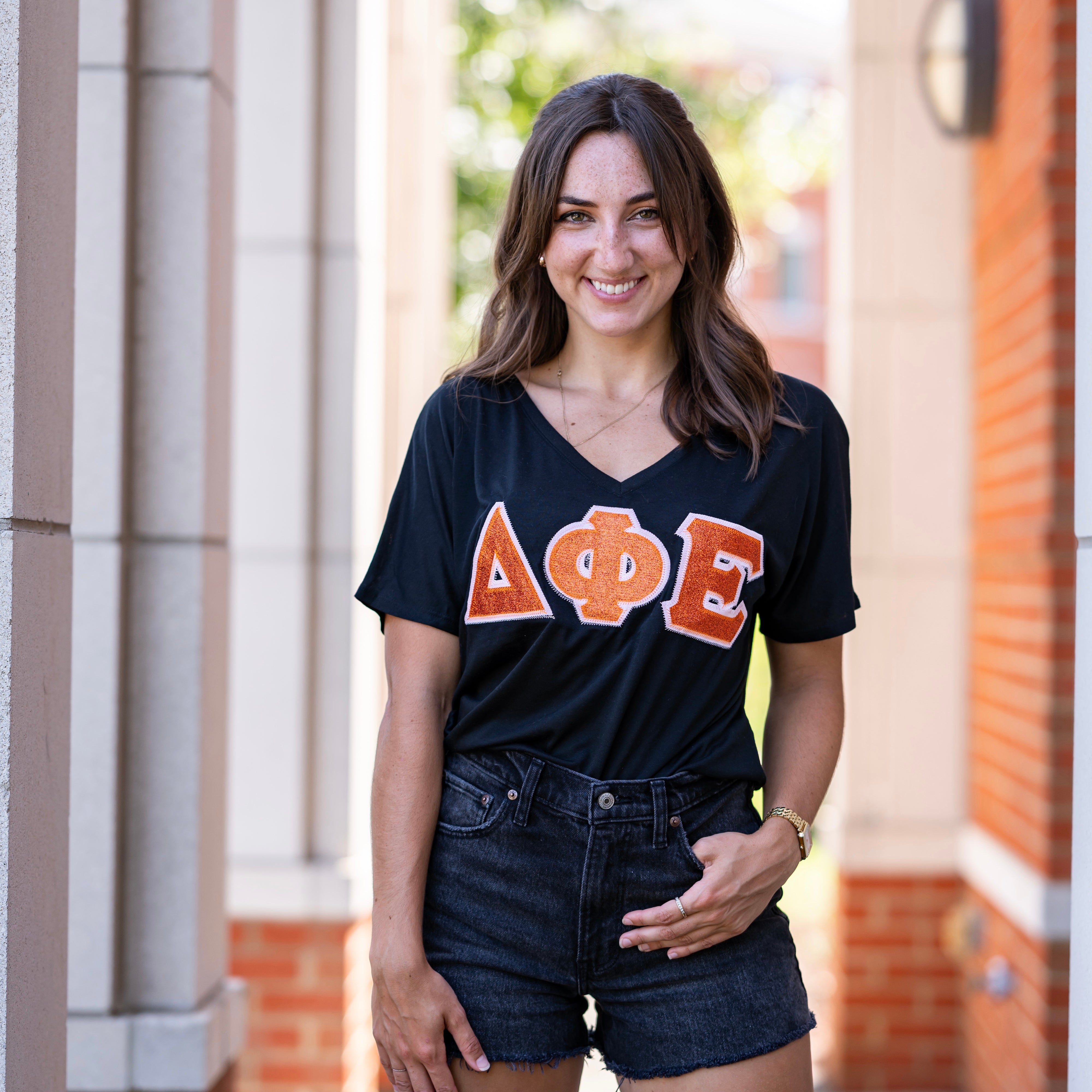 Glitter Greek Letter Shirt