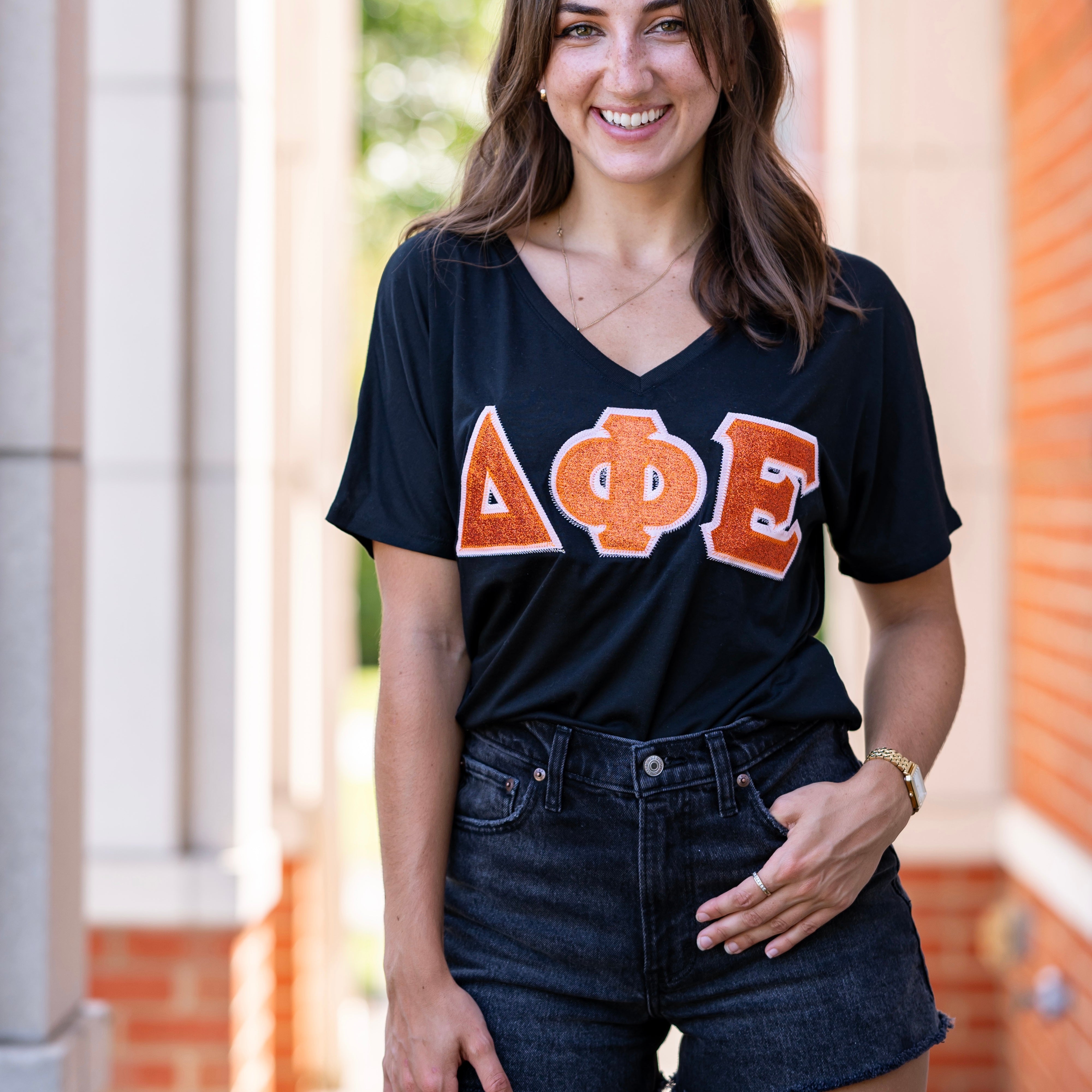 Glitter Greek Letter Shirt