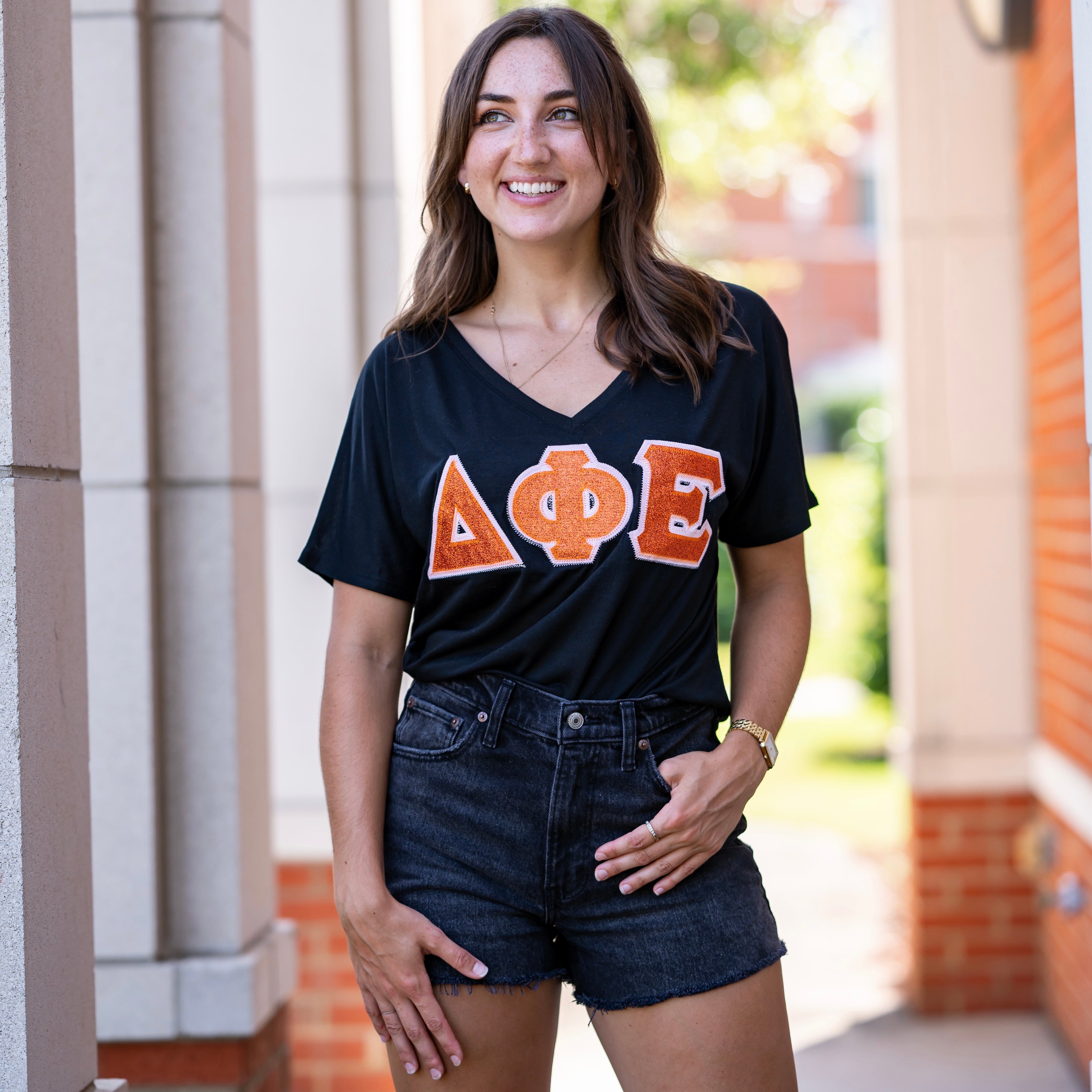 Glitter Greek Letter Shirt