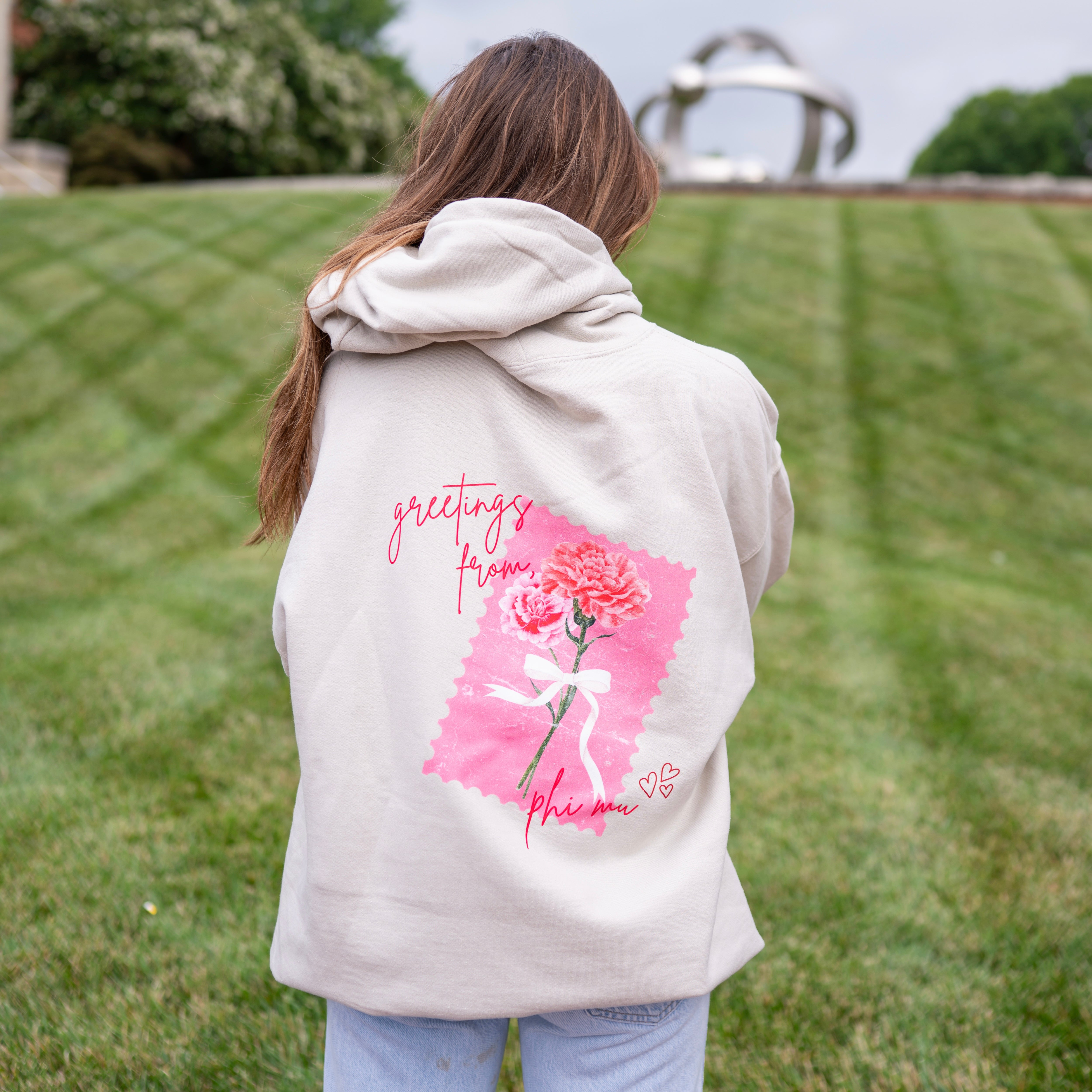 Delivered With Love Hoodie Sweatshirt - Phi Mu