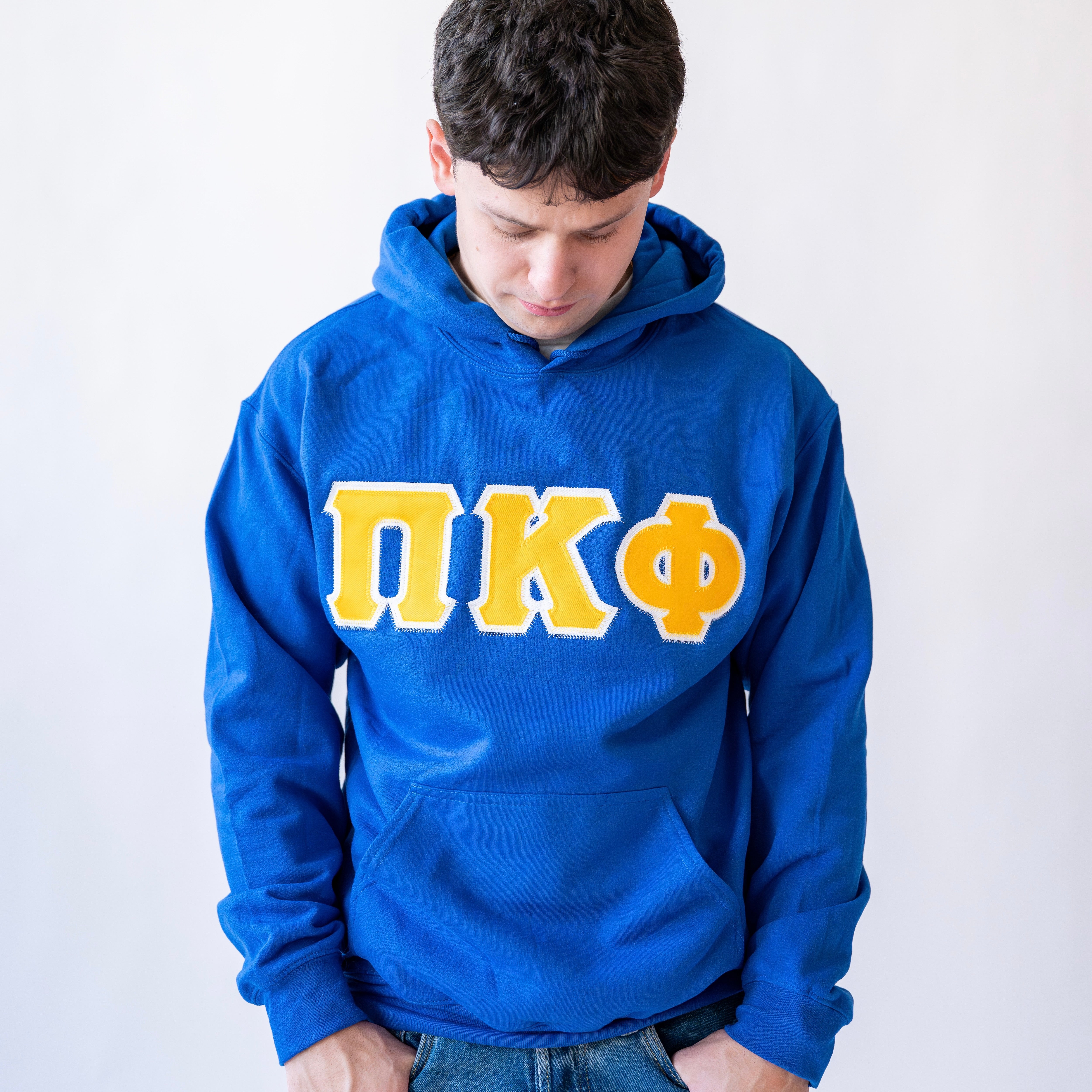 Basic Greek Letter Hoodie Sweatshirt - Pi Kappa Phi