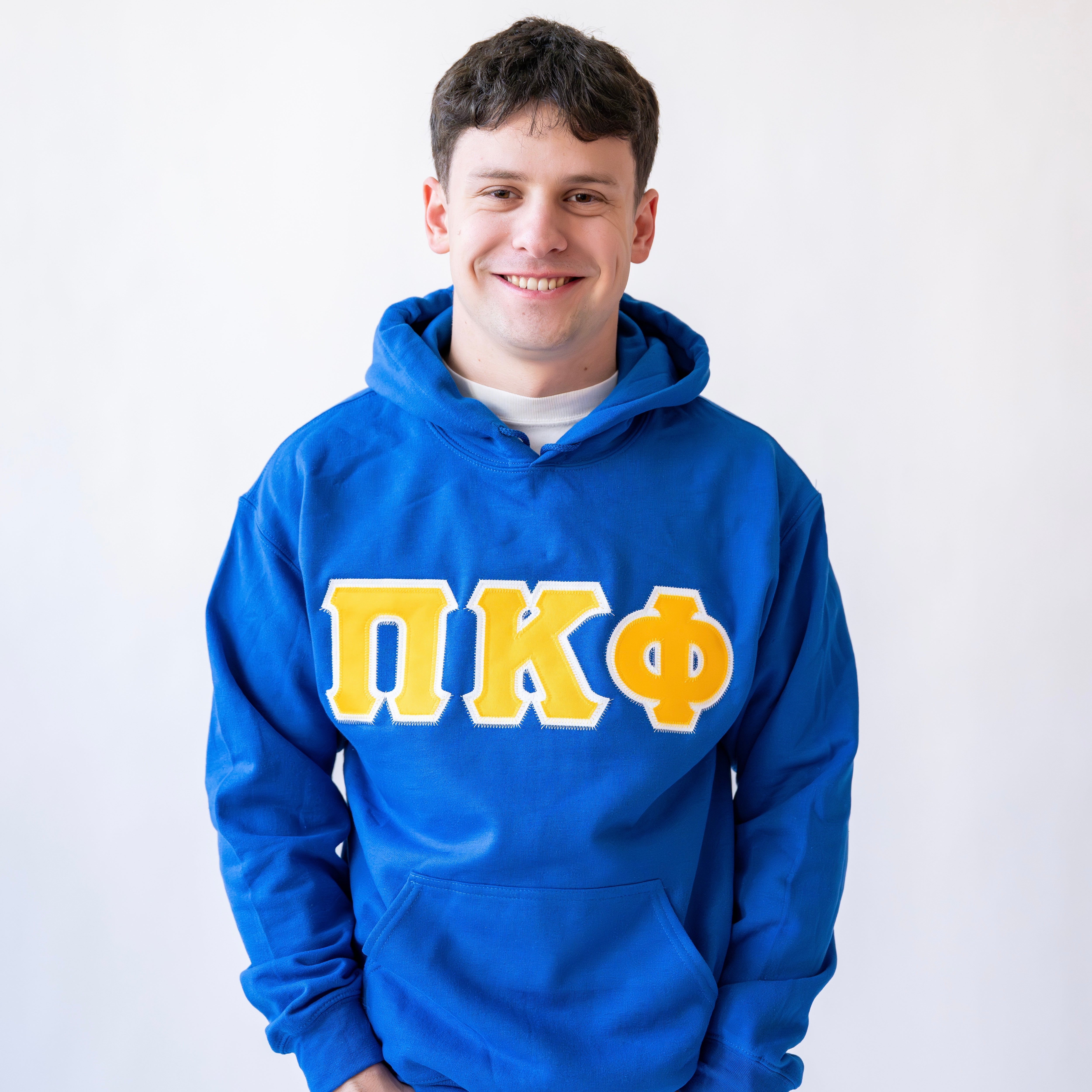 Basic Greek Letter Hoodie Sweatshirt - Pi Kappa Phi