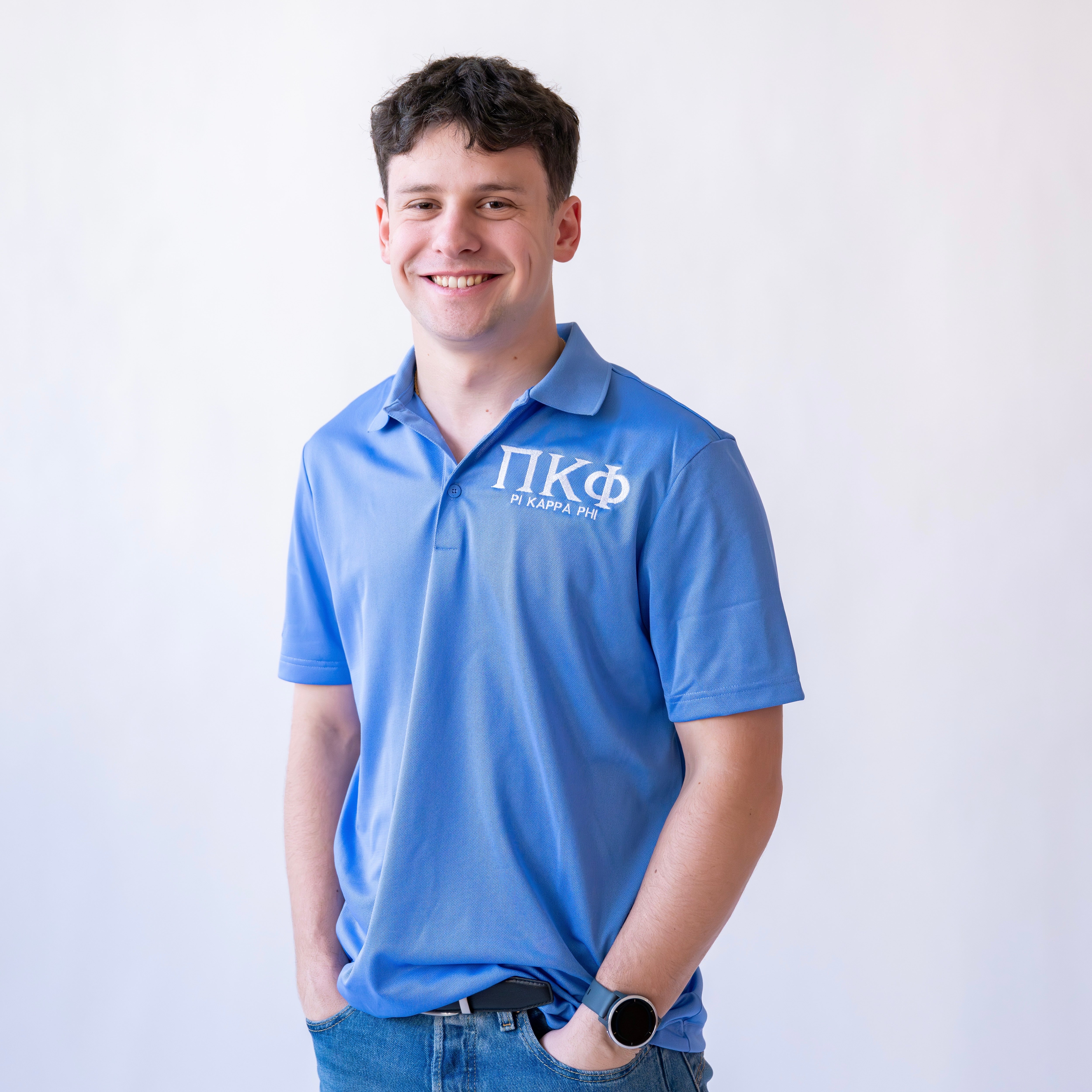 Basic Greek Letter Embroidered Polo