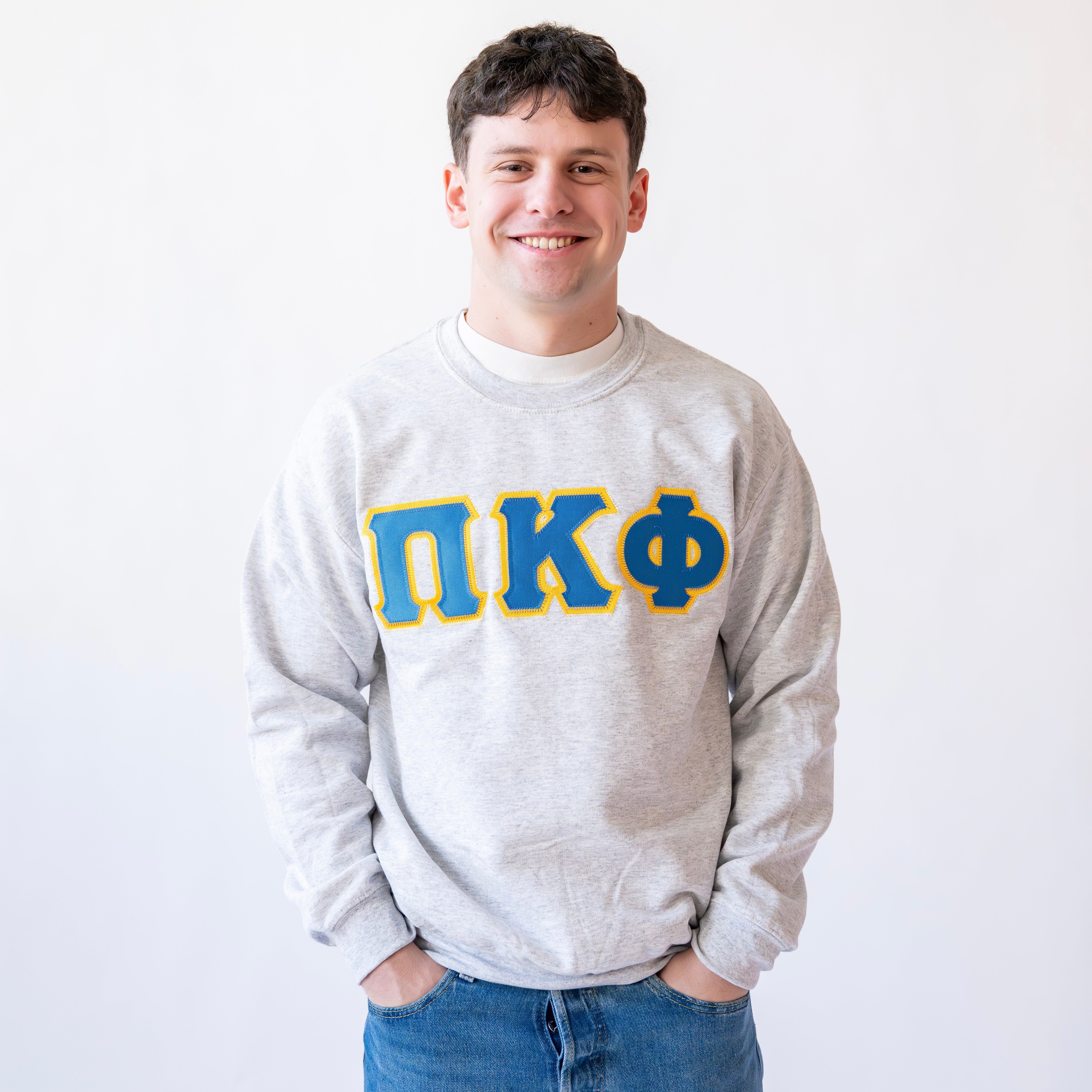 Basic Greek Letter Crewneck Sweatshirt - Pi Kappa Phi