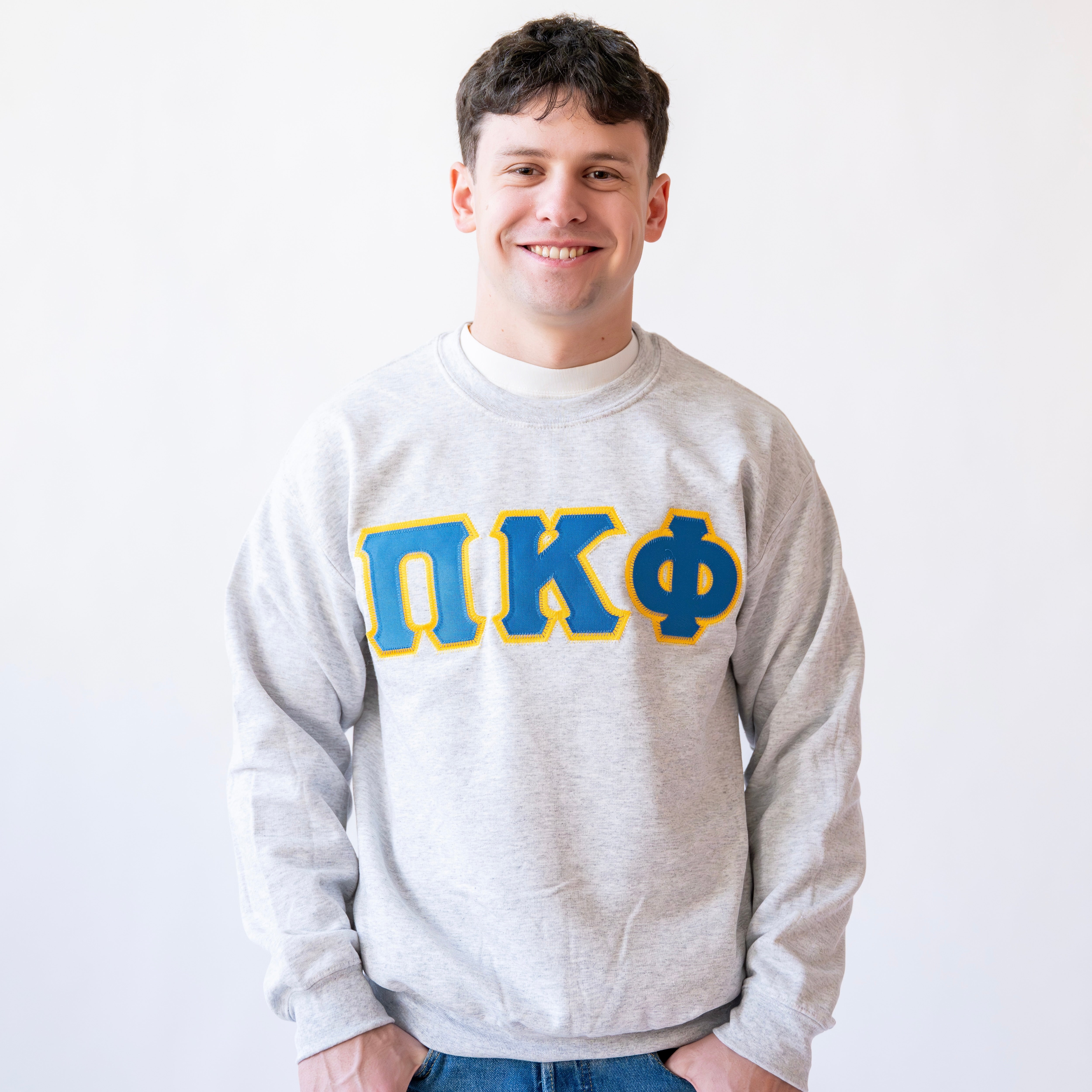 Basic Greek Letter Crewneck Sweatshirt - Pi Kappa Phi