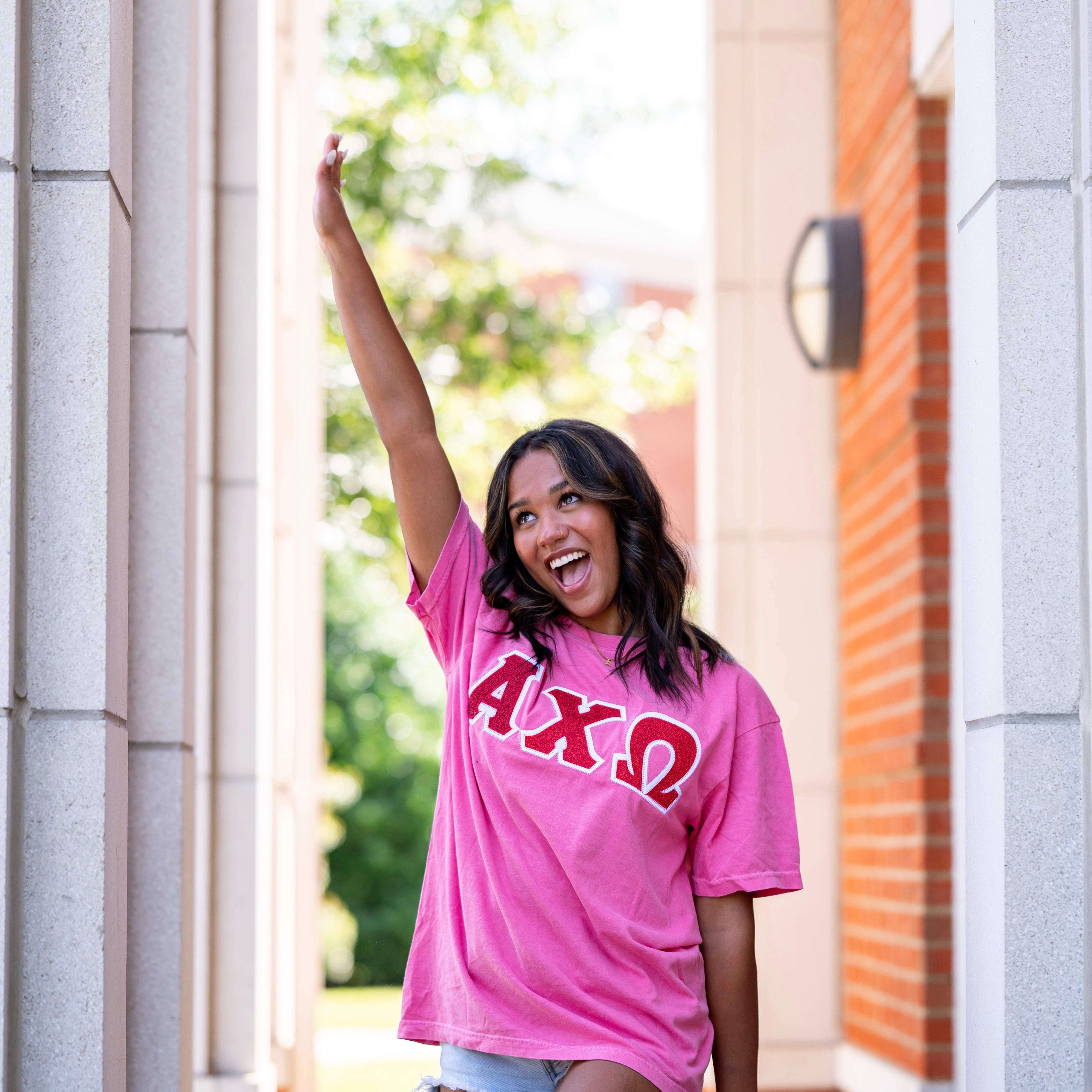 Glitter Greek Letter Shirt