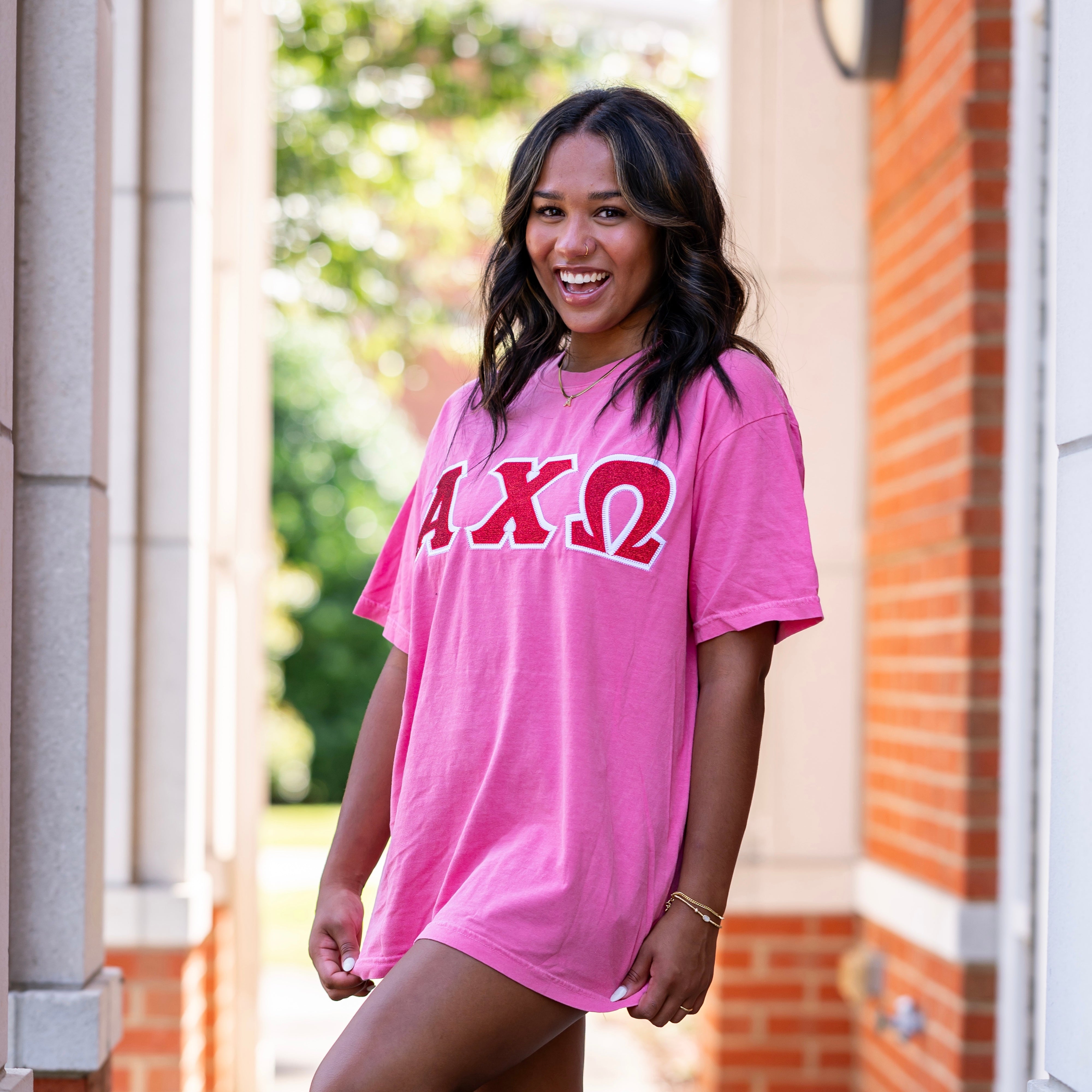 Glitter Greek Letter Shirt