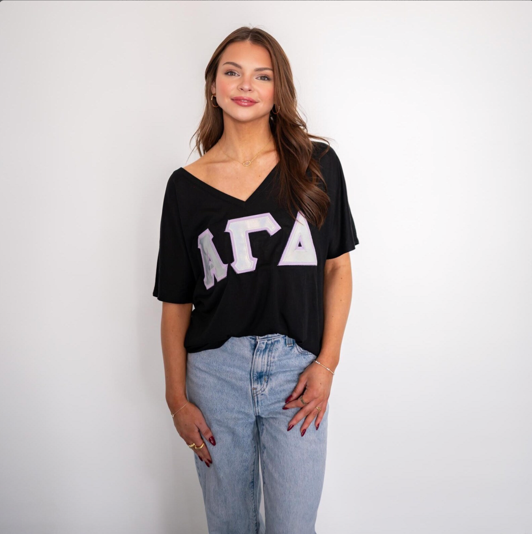Iridescent Greek Letter Shirt