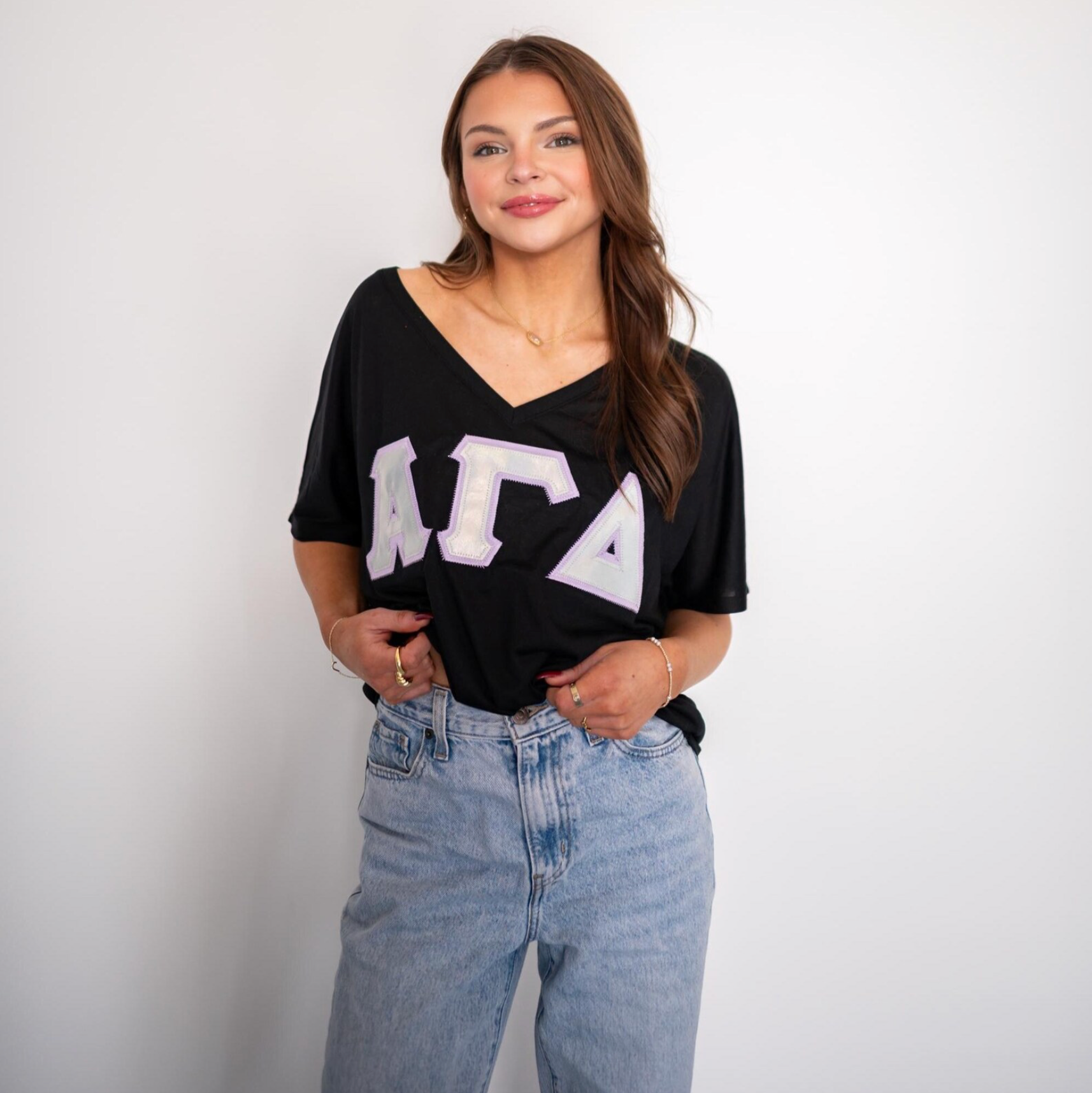 Iridescent Greek Letter Shirt