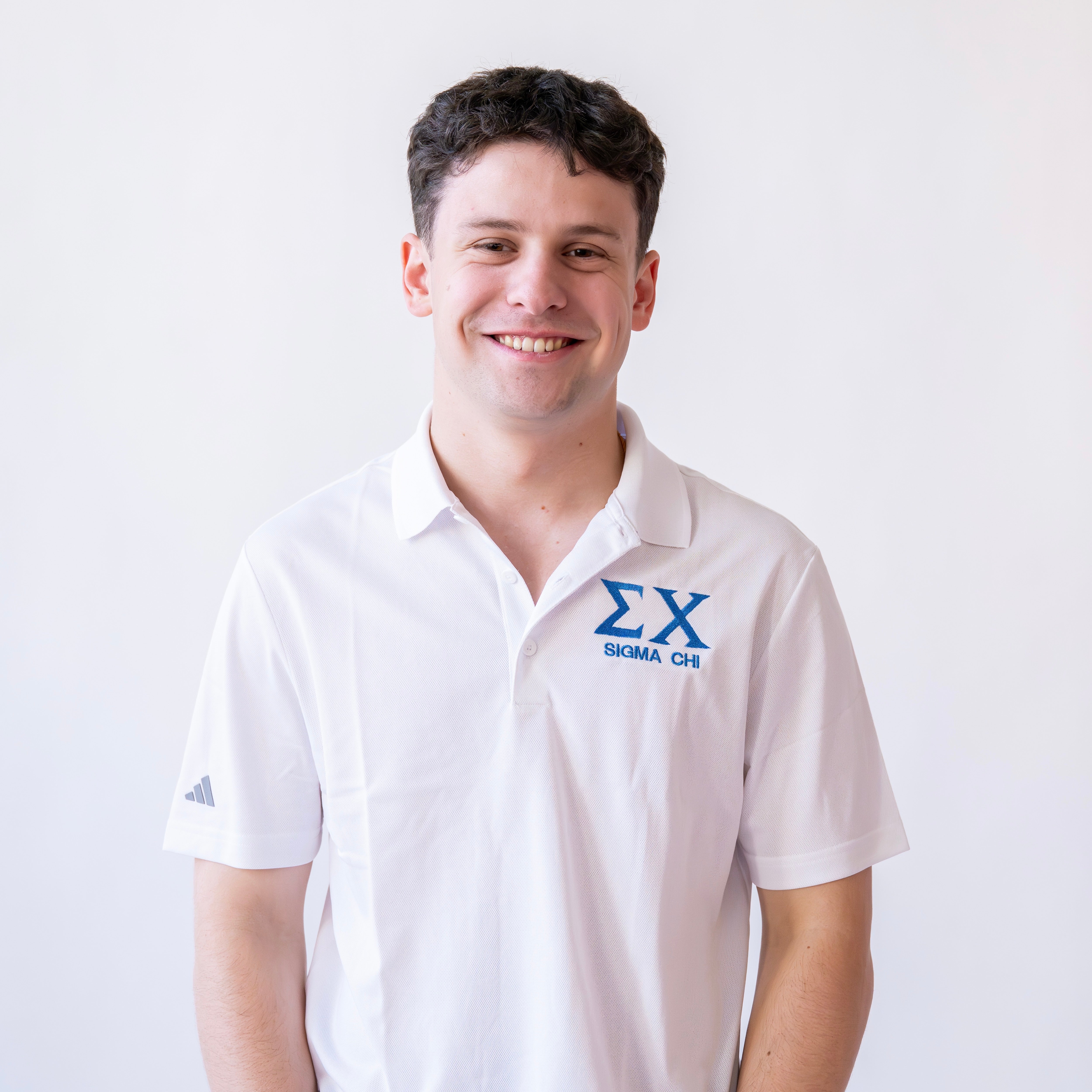 Basic Greek Letter Embroidered Polo - Sigma Chi